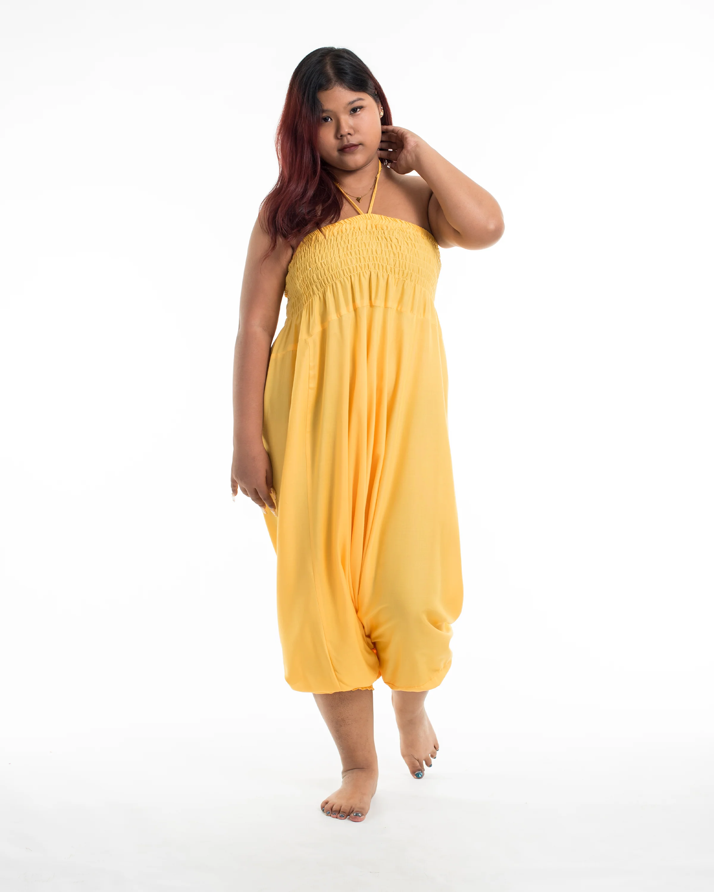 1863-Plus-Size-Solid-Color-2-in-1-Jumpsuit-Harem-Pants-in-Light-Yellow-5.webp Plus Size Solid Color 2-in-1 Jumpsuit Harem Pants in Light Yellow