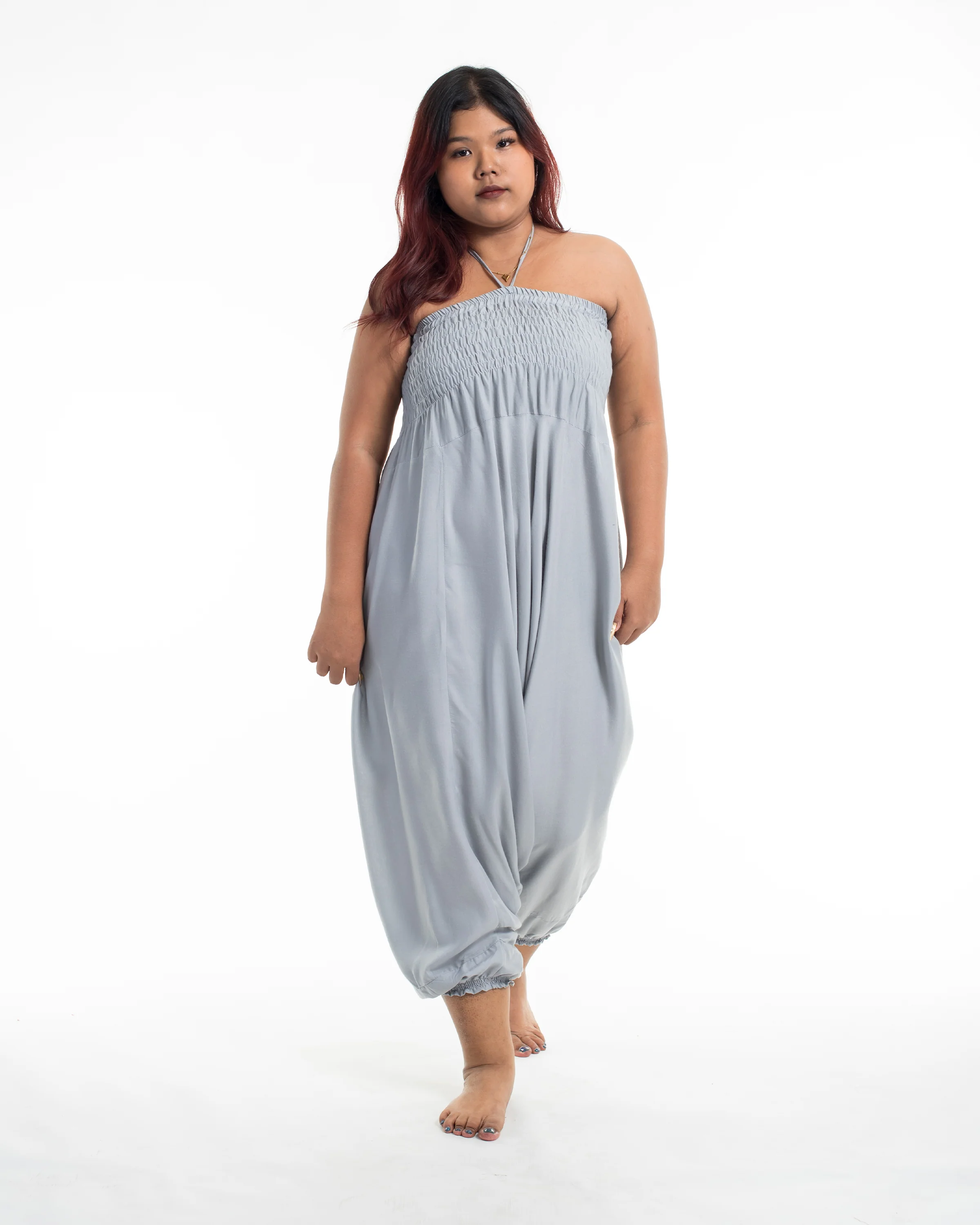 1864-Plus-Size-Solid-Color-2-in-1-Jumpsuit-Harem-Pants-in-Light-Gray-5.webp Plus Size Solid Color 2-in-1 Jumpsuit Harem Pants in Light Gray