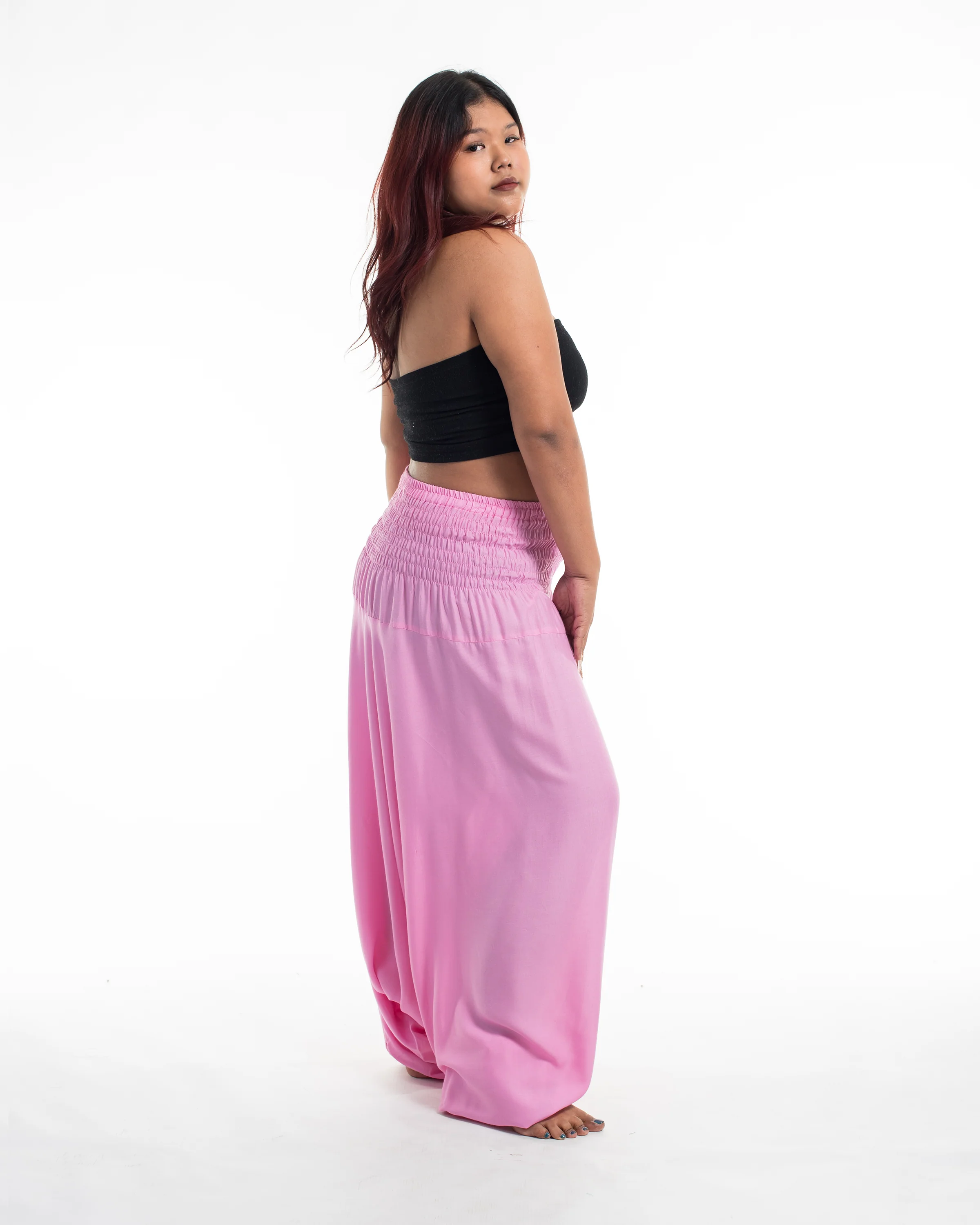 1876-Plus-Size-Solid-Color-2-in-1-Jumpsuit-Harem-Pants-in-Light-Pink-3.webp Plus Size Solid Color 2-in-1 Jumpsuit Harem Pants in Light Pink