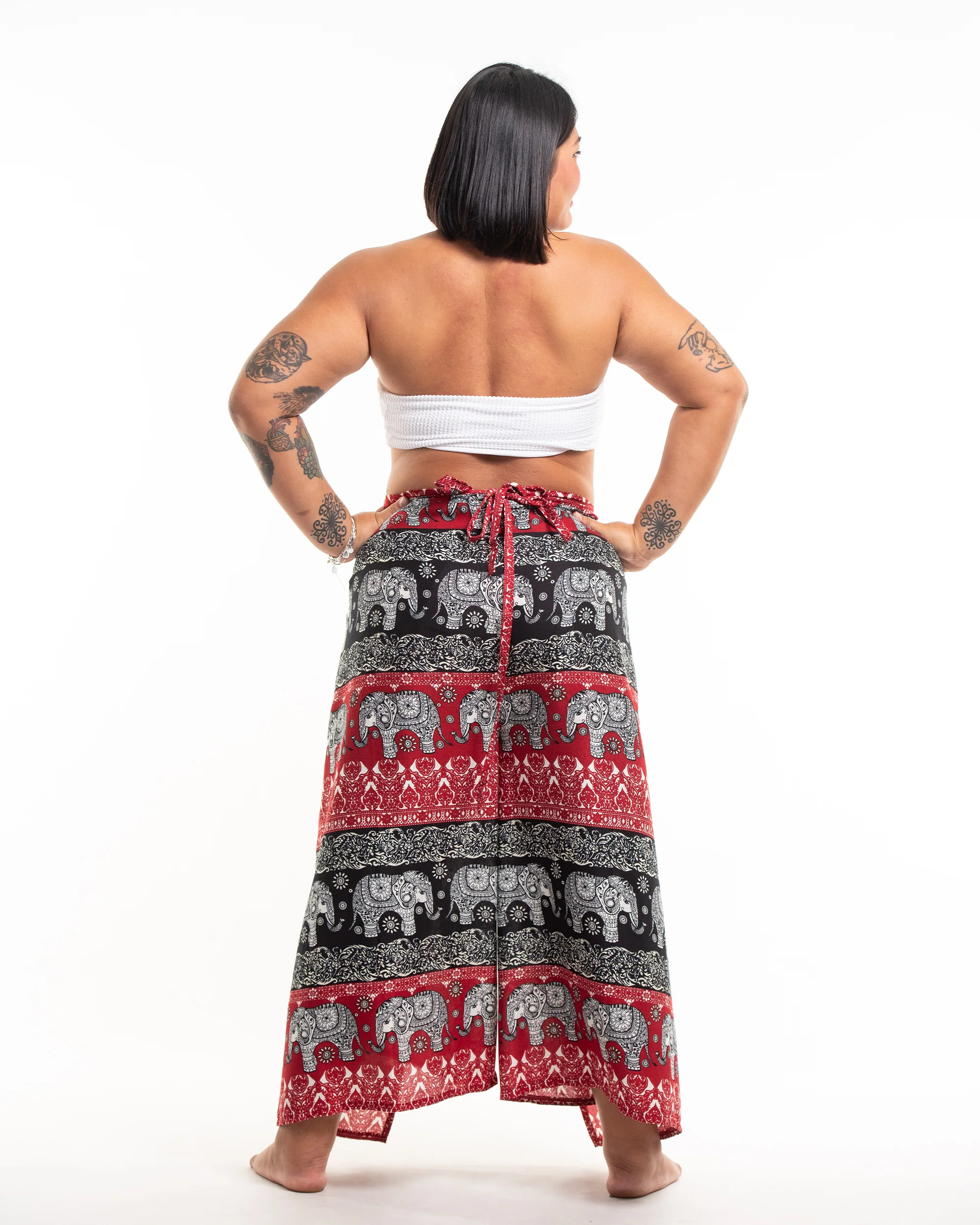 1883-Plus-Size-Divine-Elephant-Wrap-Palazzo-Style-Harem-Pants-in-Red-4.webp Plus Size Divine Elephant Wrap Palazzo Style Harem Pants in Red