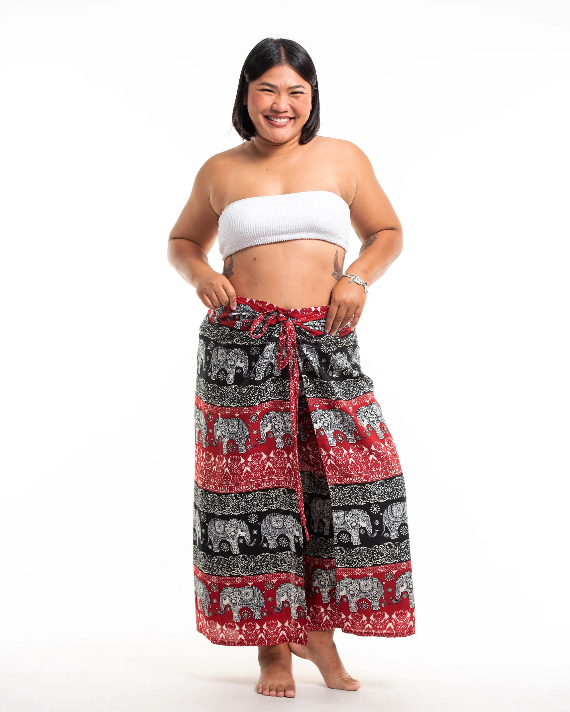 1883-Plus-Size-Divine-Elephant-Wrap-Palazzo-Style-Harem-Pants-in-Red-5.webp Plus Size Divine Elephant Wrap Palazzo Style Harem Pants in Red