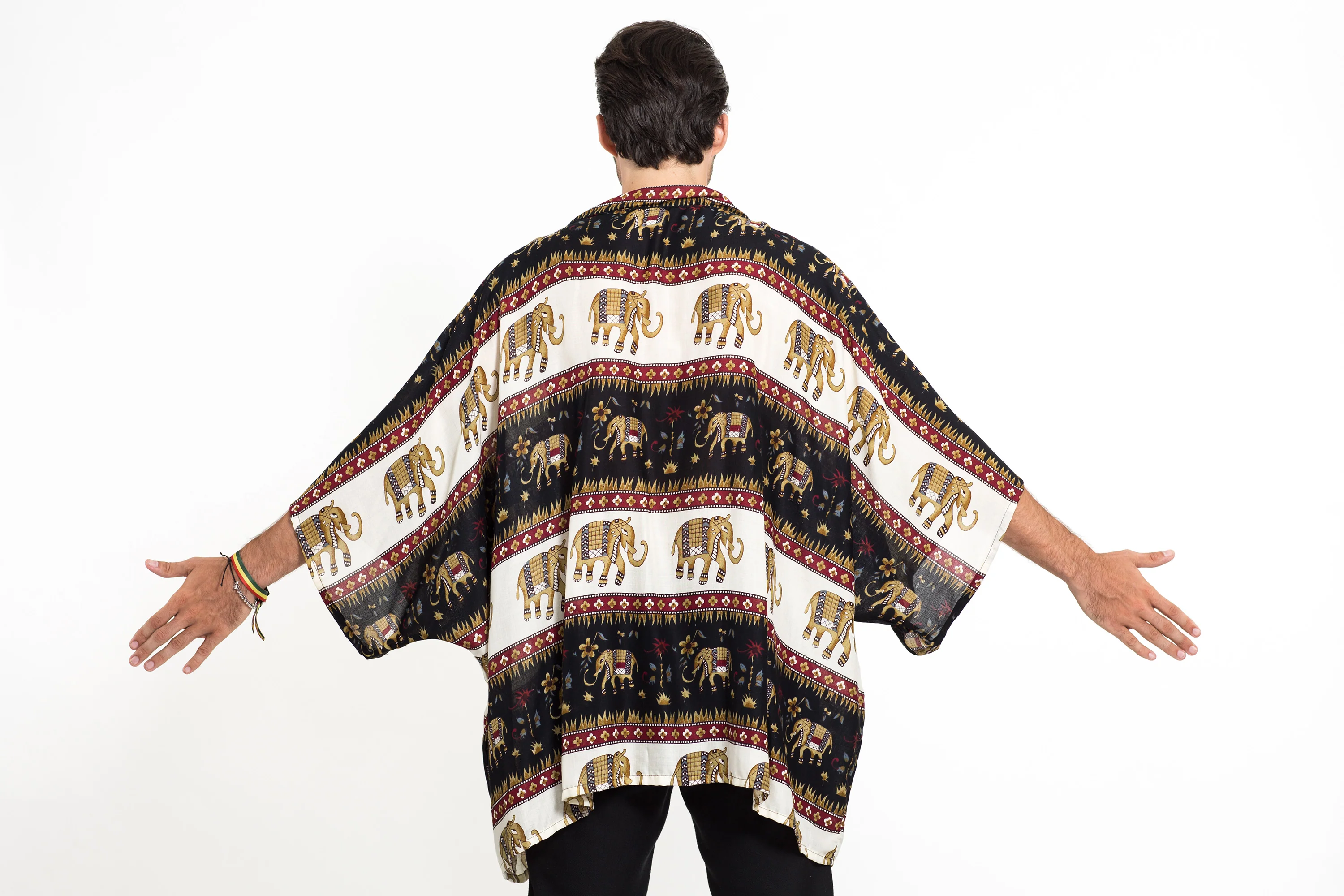 1893-Elephant-Bliss-Kimono-Cardigan-in-Black-4.webp Elephant Bliss Kimono Cardigan in Black