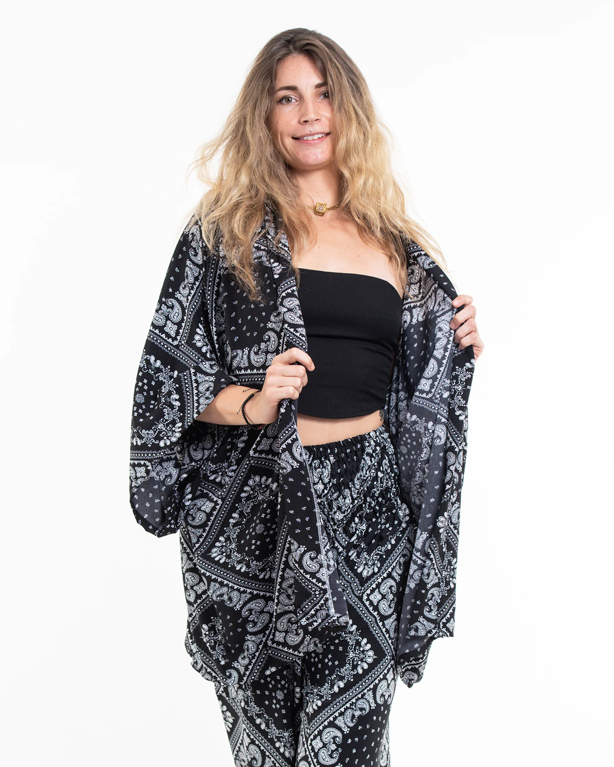 1920-Patchwork-Paisley-Kimono-Cardigan-in-Black-3.webp Patchwork Paisley Kimono Cardigan in Black