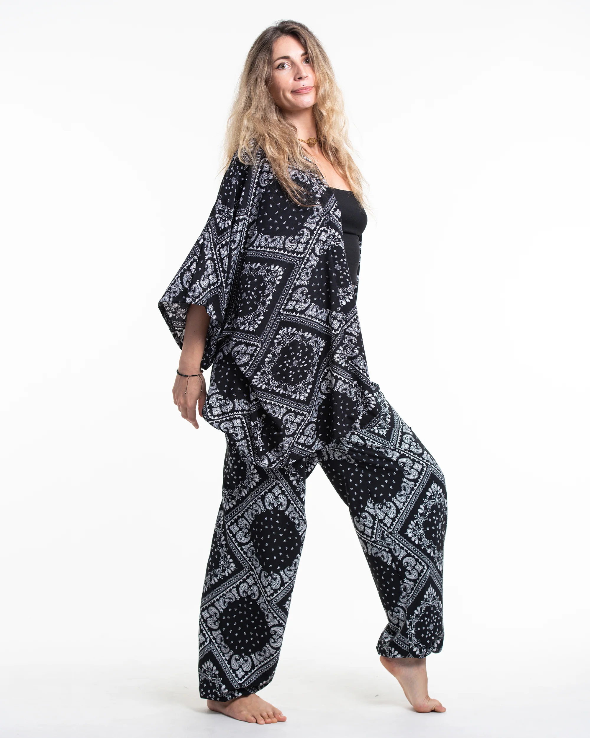 1920-Patchwork-Paisley-Kimono-Cardigan-in-Black-5.webp Patchwork Paisley Kimono Cardigan in Black