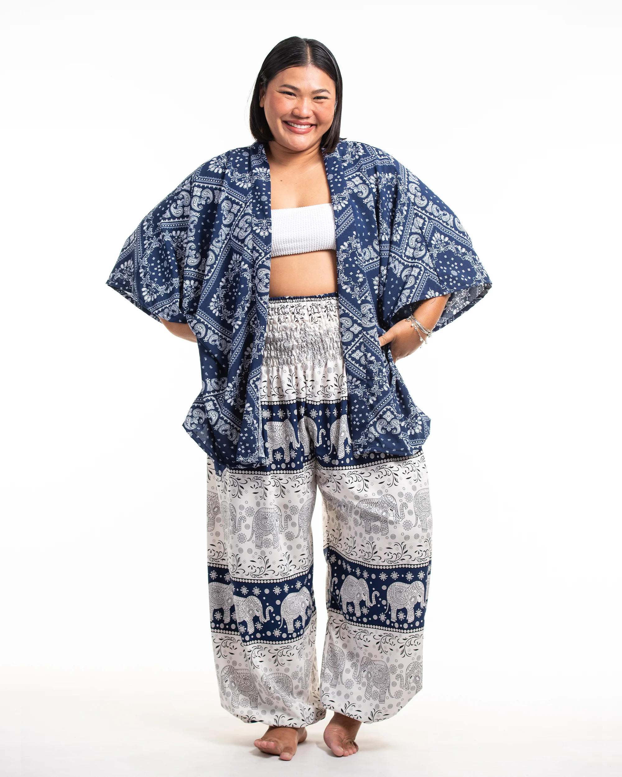 1930-Patchwork-Paisley-Kimono-Cardigan-in-Navy-3.webp Patchwork Paisley Kimono Cardigan in Navy
