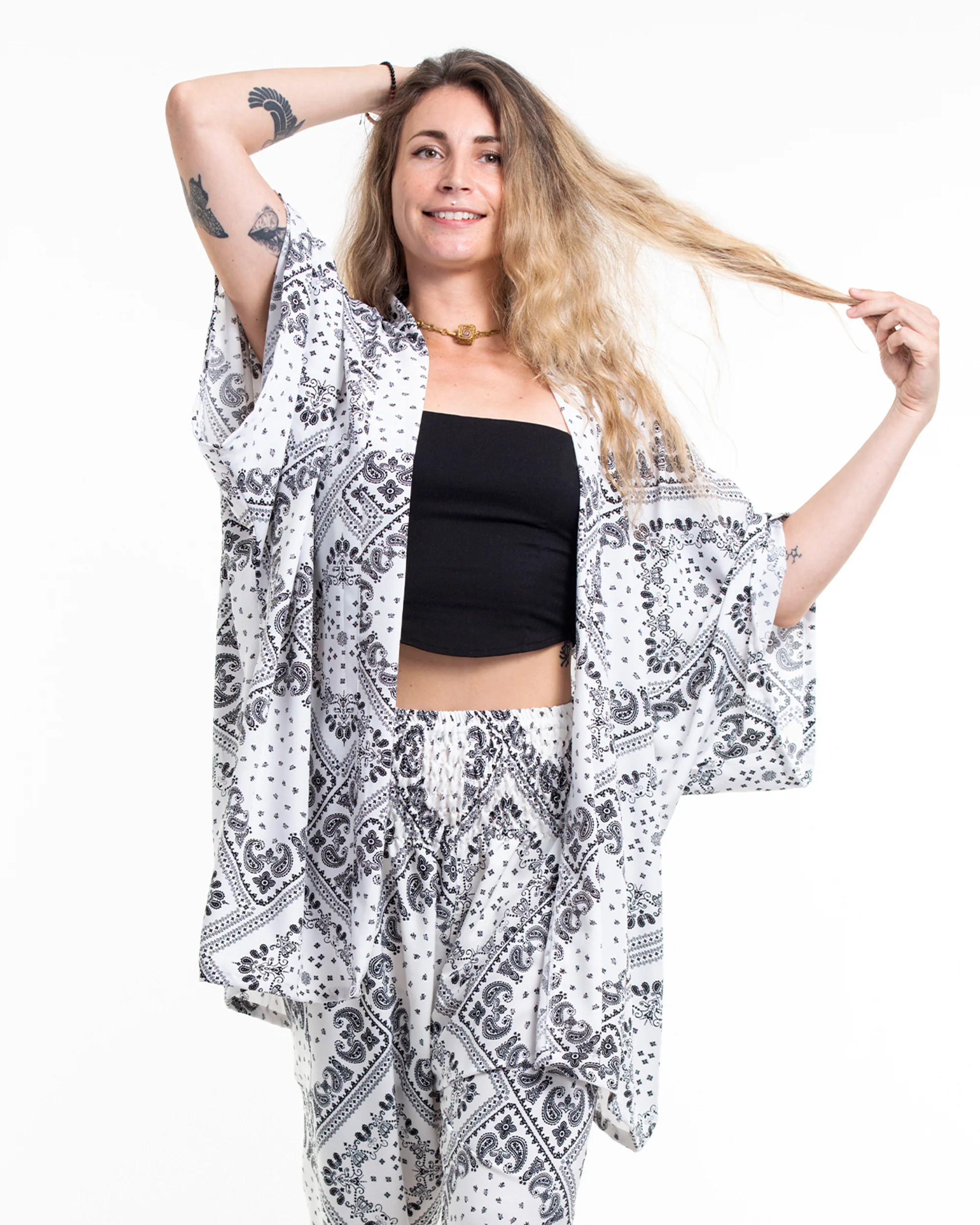 1935-Patchwork-Paisley-Kimono-Cardigan-in-White-3.webp Patchwork Paisley Kimono Cardigan in White