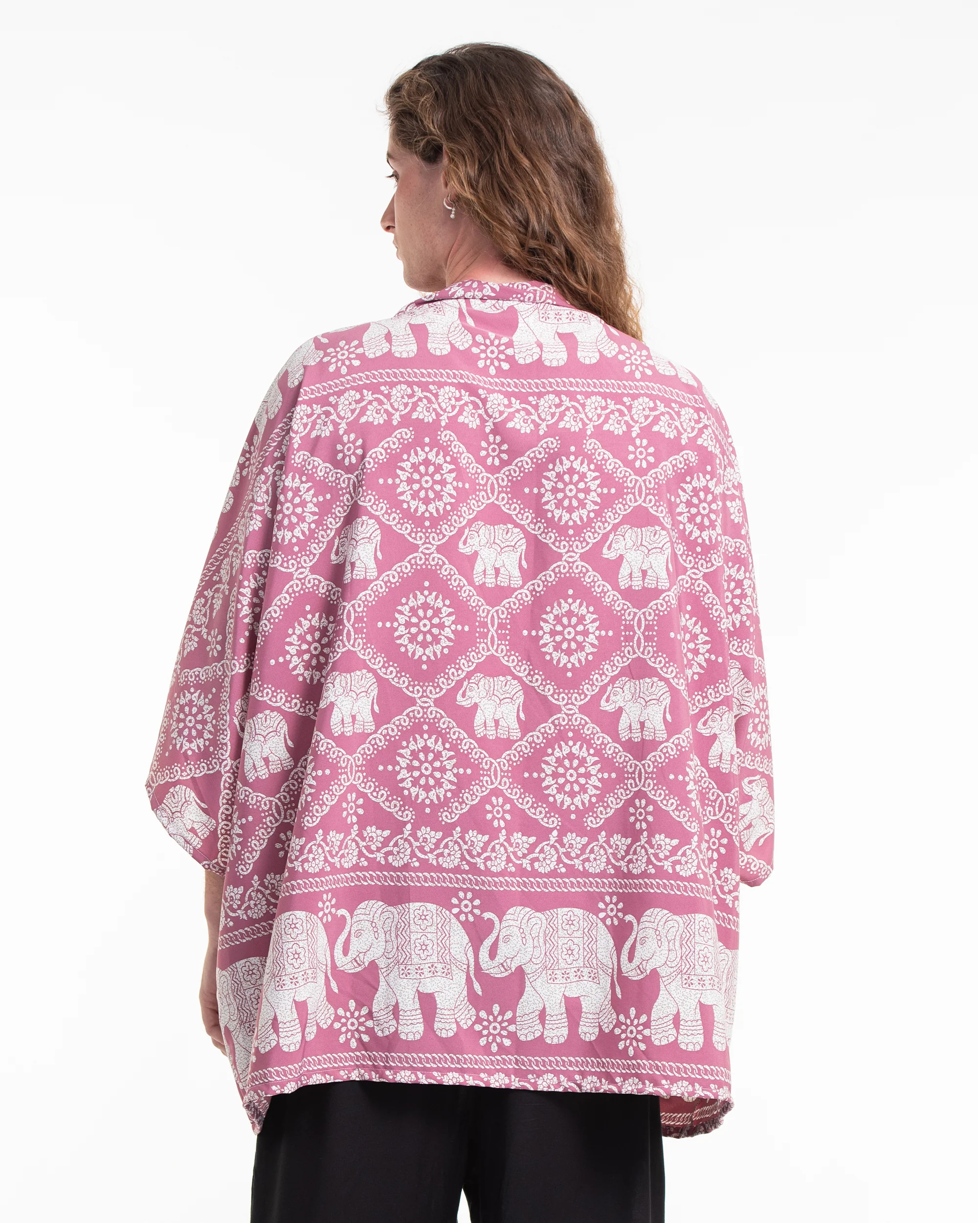 1946-Diamond-Elephant-Kimono-Cardigan-in-Pink-4.webp Diamond Elephant Kimono Cardigan in Pink
