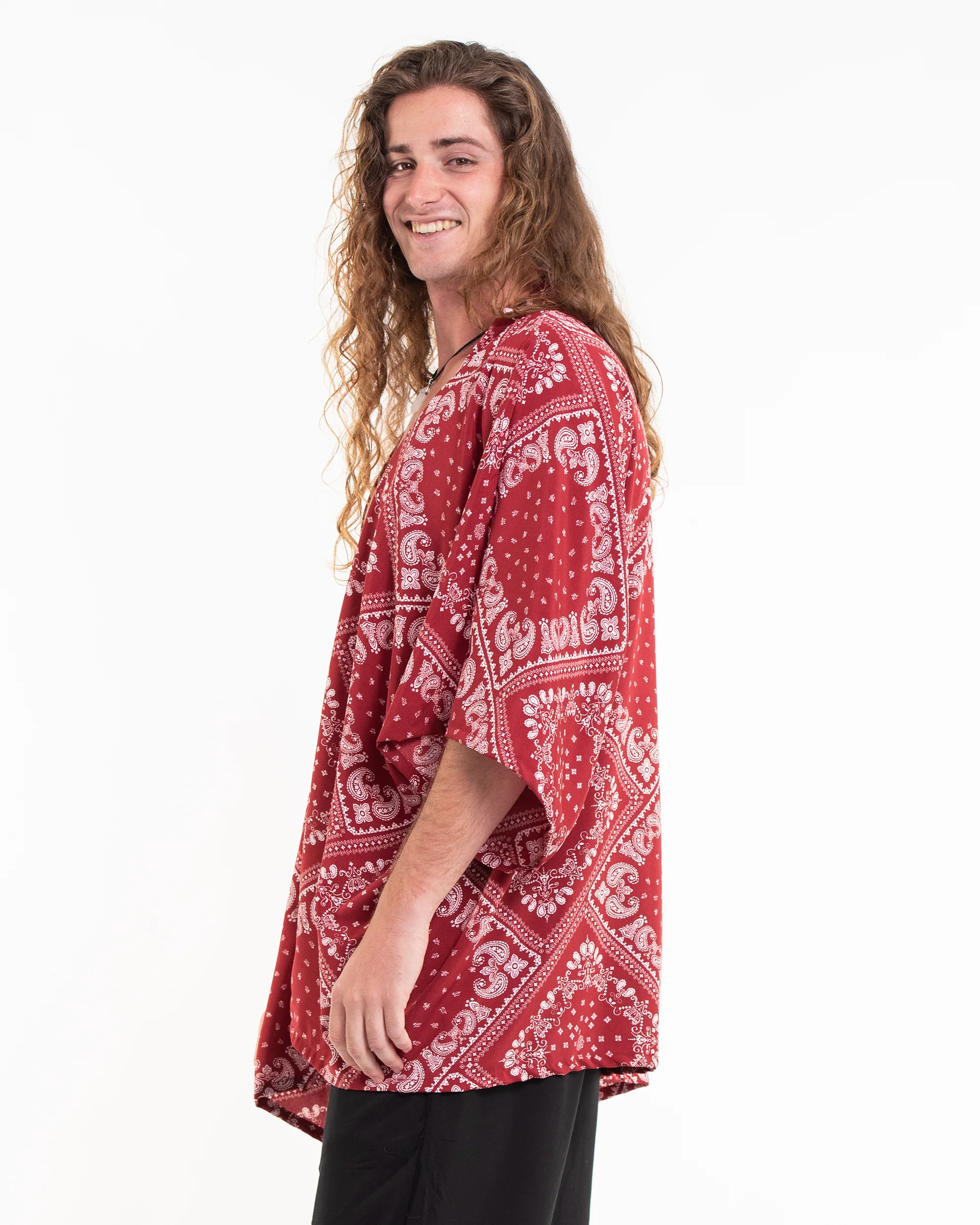 1950-Patchwork-Paisley-Kimono-Cardigan-in-Red-3.webp Patchwork Paisley Kimono Cardigan in Red