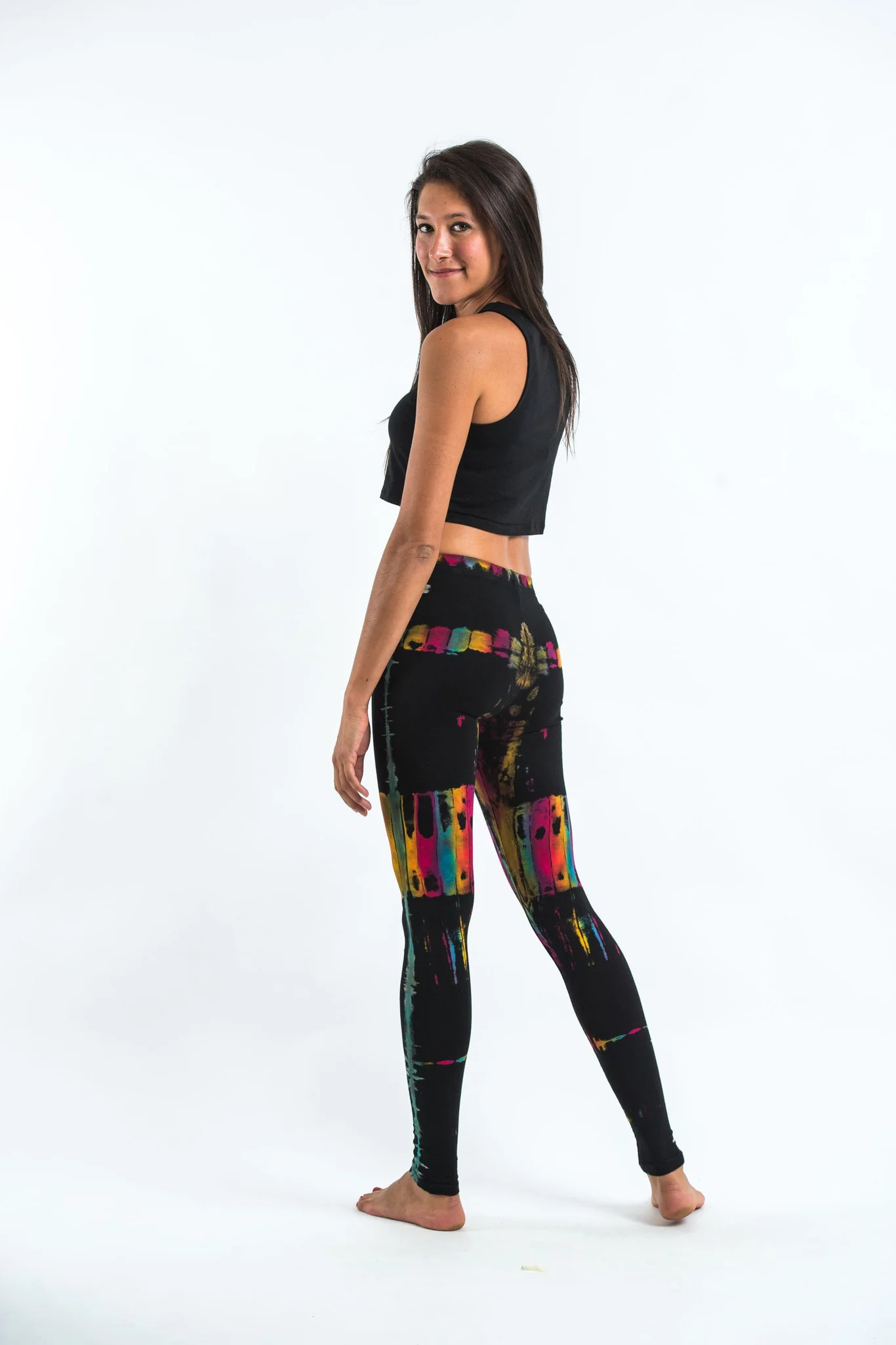 1981-Patch-Dye-Tie-Dye-Cotton-Leggings-in-Festival-Black-3.webp Patch Dye Tie Dye Cotton Leggings in Festival Black