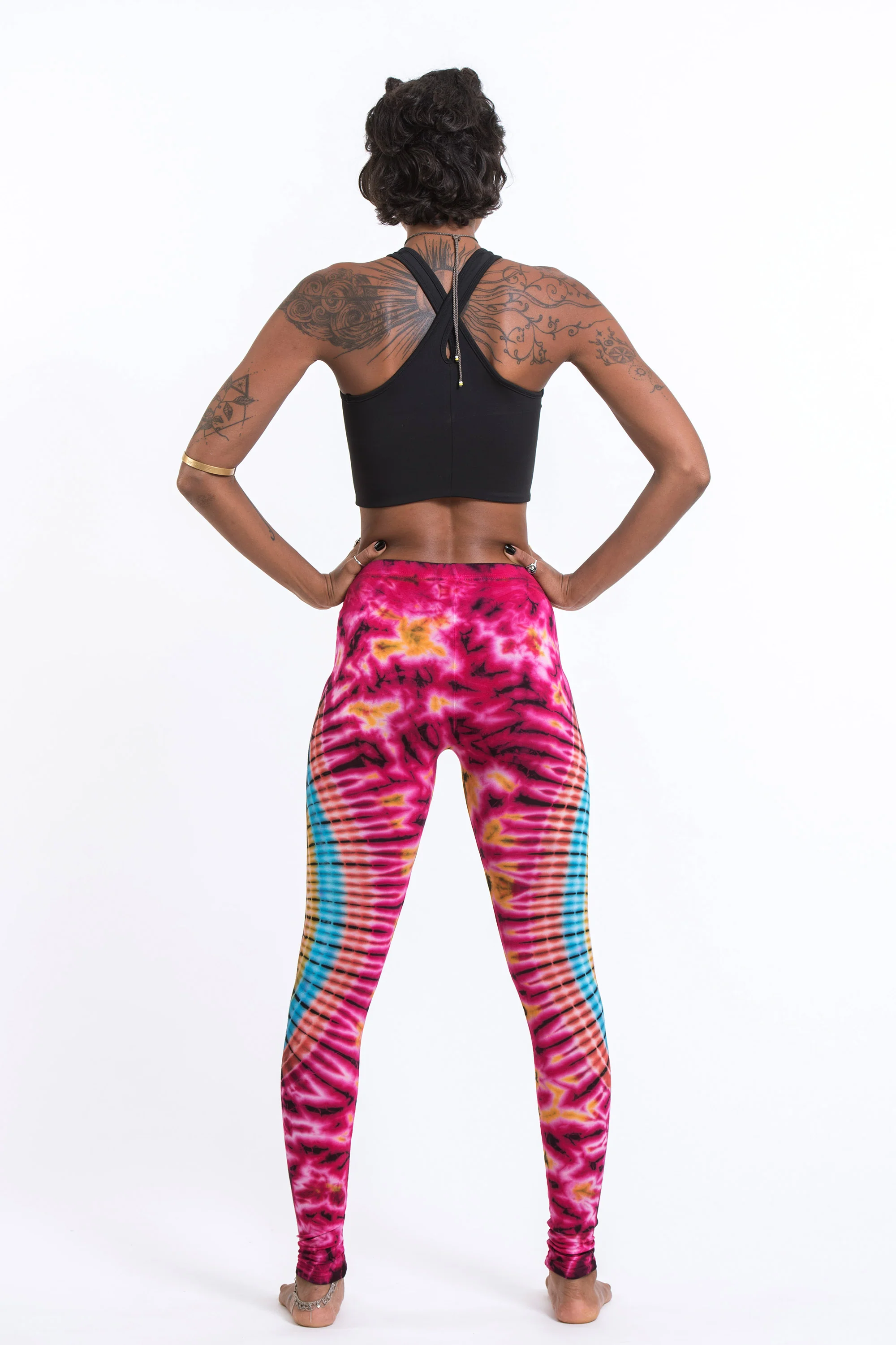 1987-Oval-Swirls-Tie-Dye-Cotton-Leggings-in-Pink-Rainbow-7.webp Oval Swirls Tie Dye Cotton Leggings in Pink Rainbow