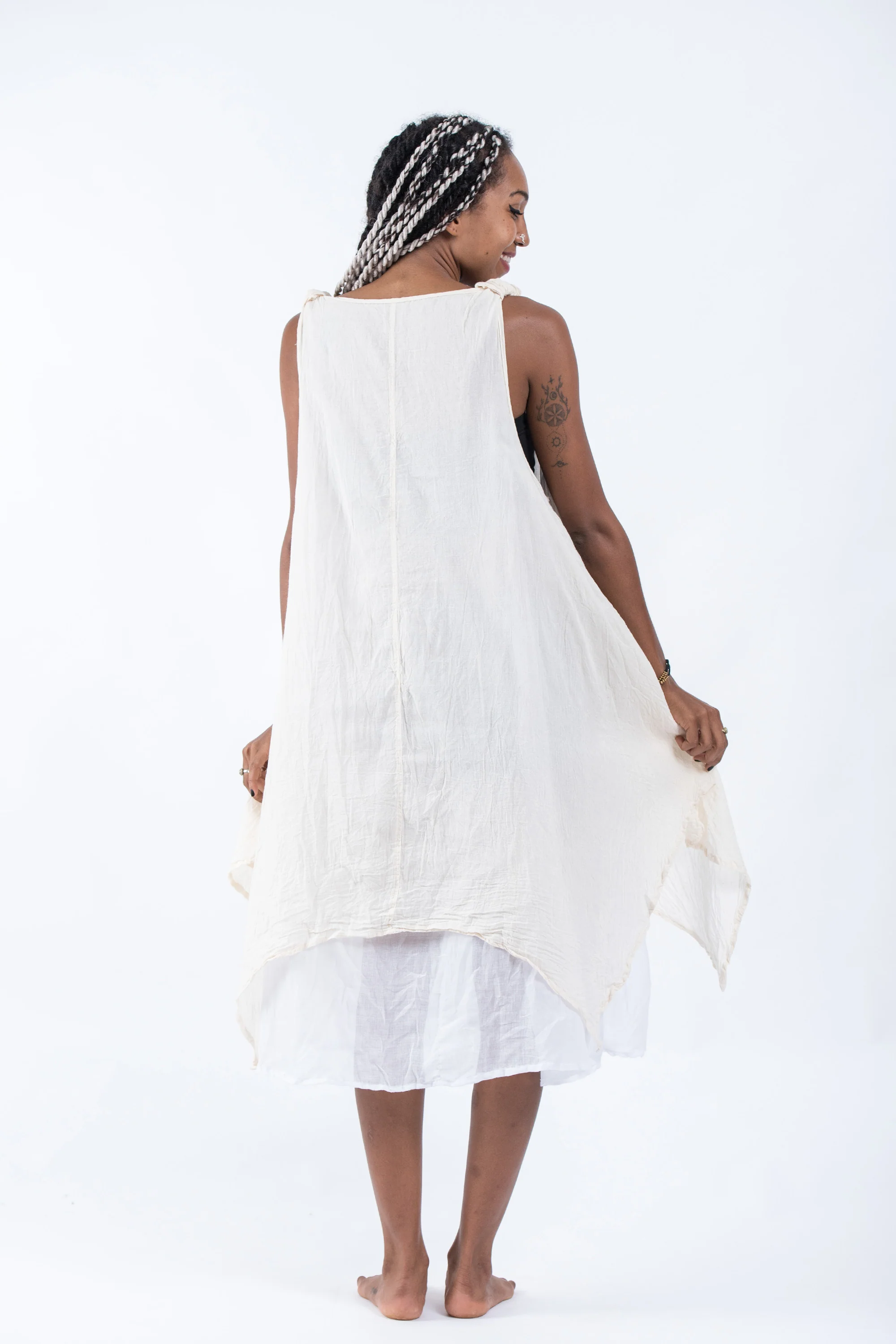 1989-Crinkled-Hill-Tribe-Cotton-Tank-Dress-in-Off-White-4.webp Crinkled Hill Tribe Cotton Tank Dress in Off White