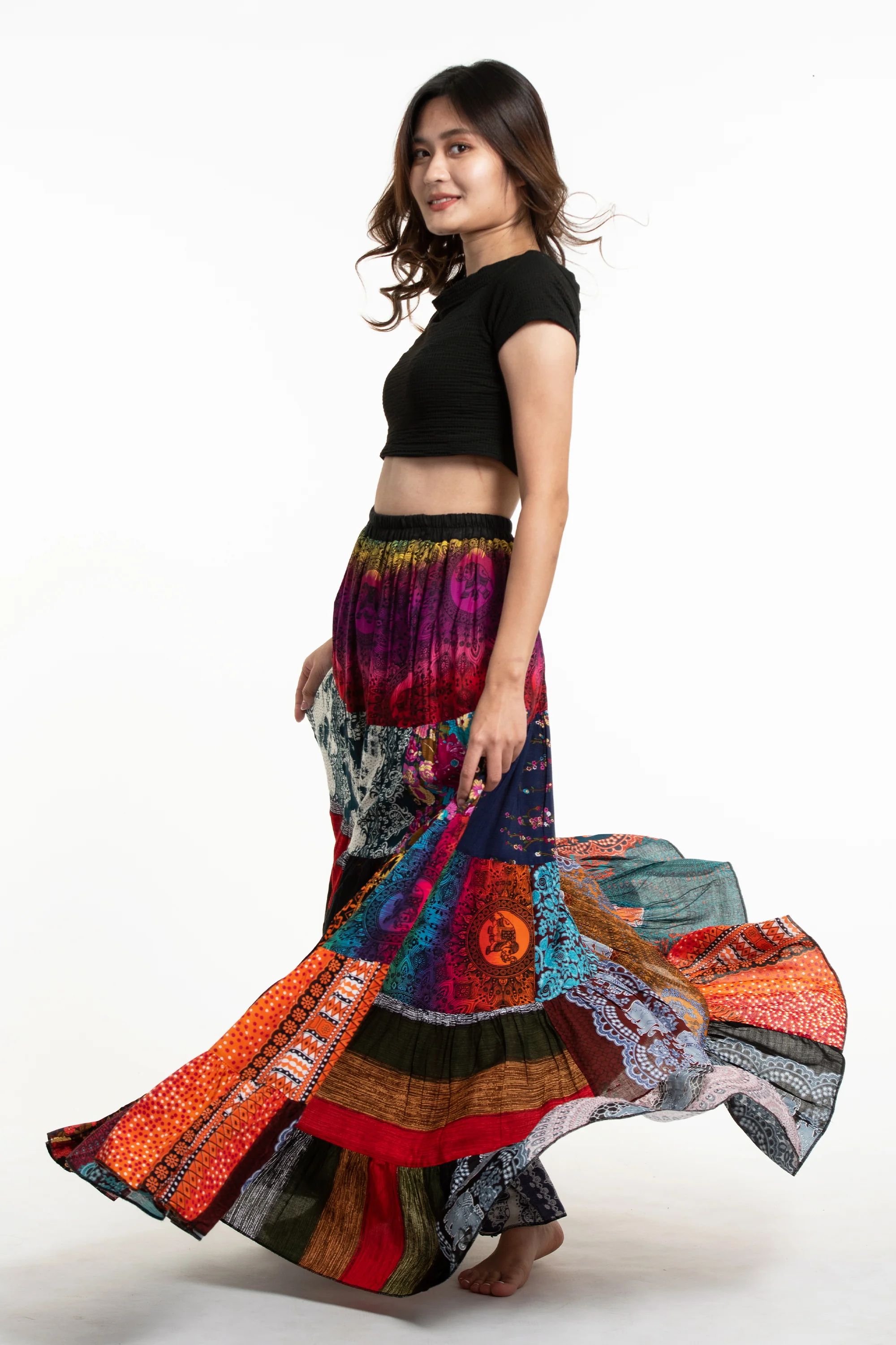 2016-Patchwork-Long-Skirt-in-Multi-Prints-5.webp Patchwork Long Skirt in Multi Prints