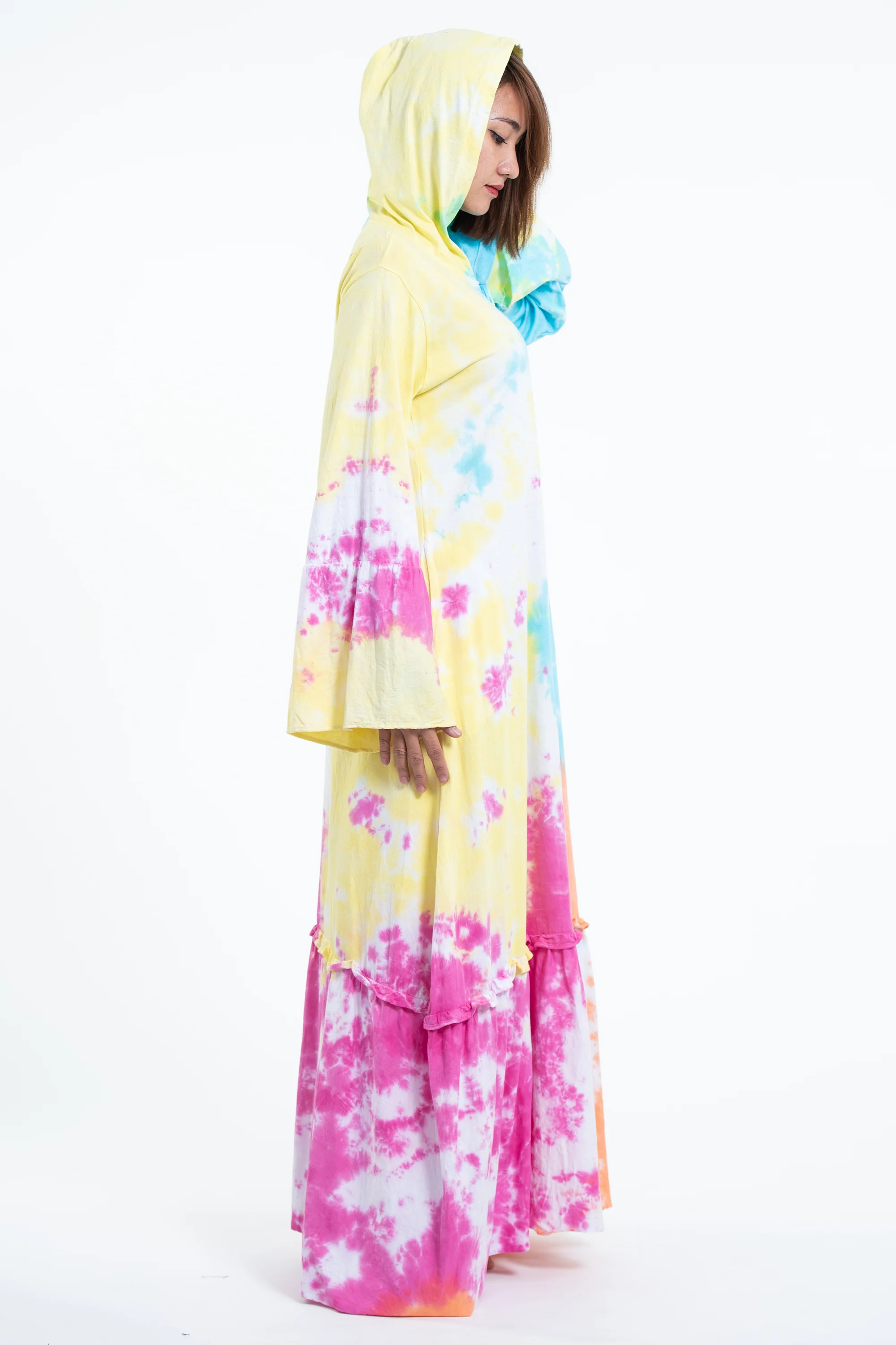 2172-Tie-Dye-Hoodie-Long-Sleeve-Maxi-Dress-in-Cotton-Candy-3.webp Tie Dye Hoodie Long Sleeve Maxi Dress in Cotton Candy