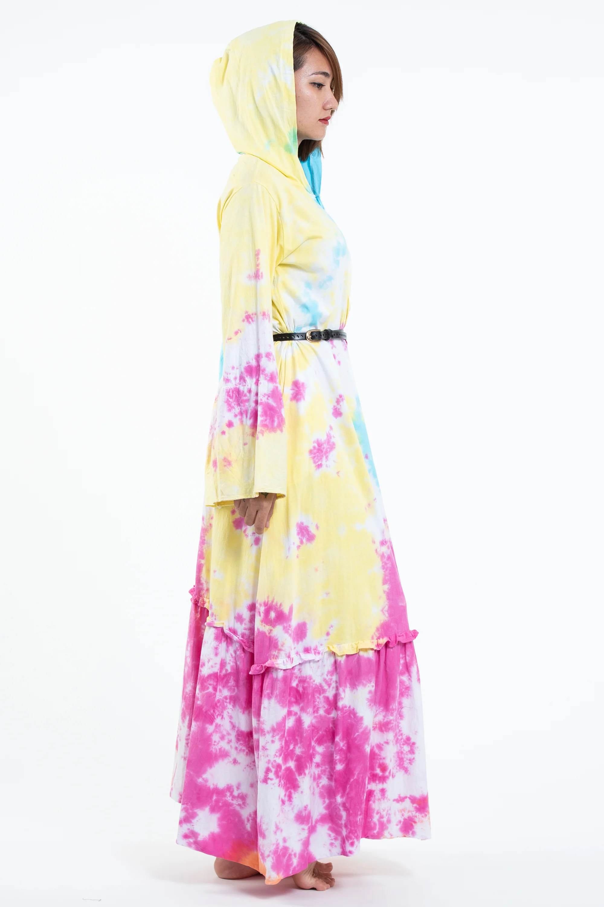 2172-Tie-Dye-Hoodie-Long-Sleeve-Maxi-Dress-in-Cotton-Candy-5.webp Tie Dye Hoodie Long Sleeve Maxi Dress in Cotton Candy