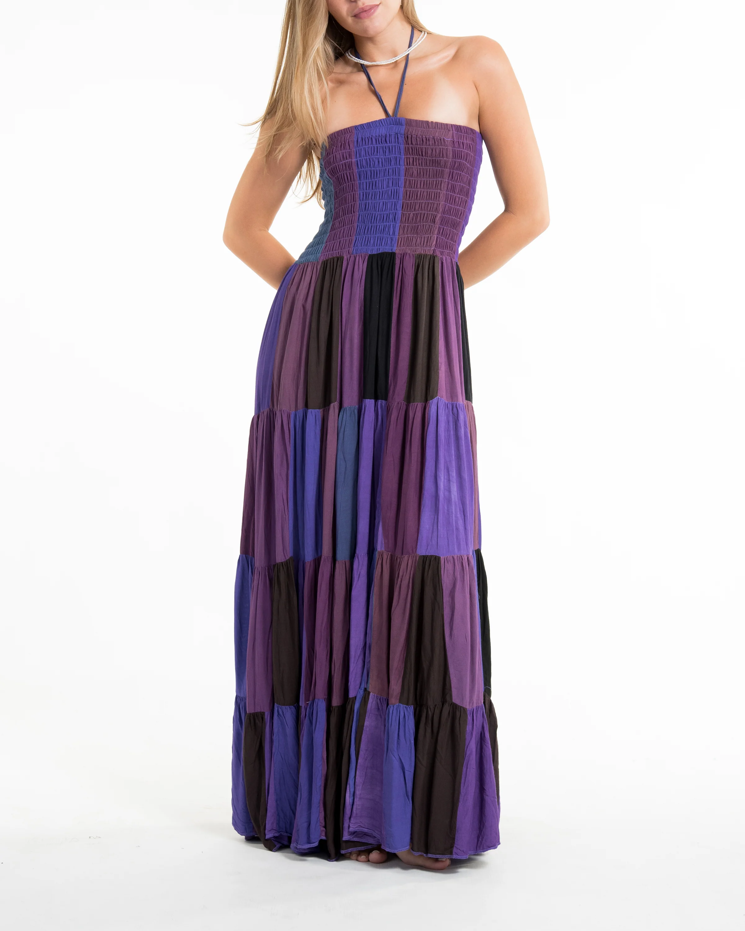 2188-Upcycled-Patchwork-Maxi-Dress-in-Purple-8.webp Upcycled Patchwork Maxi Dress in Purple