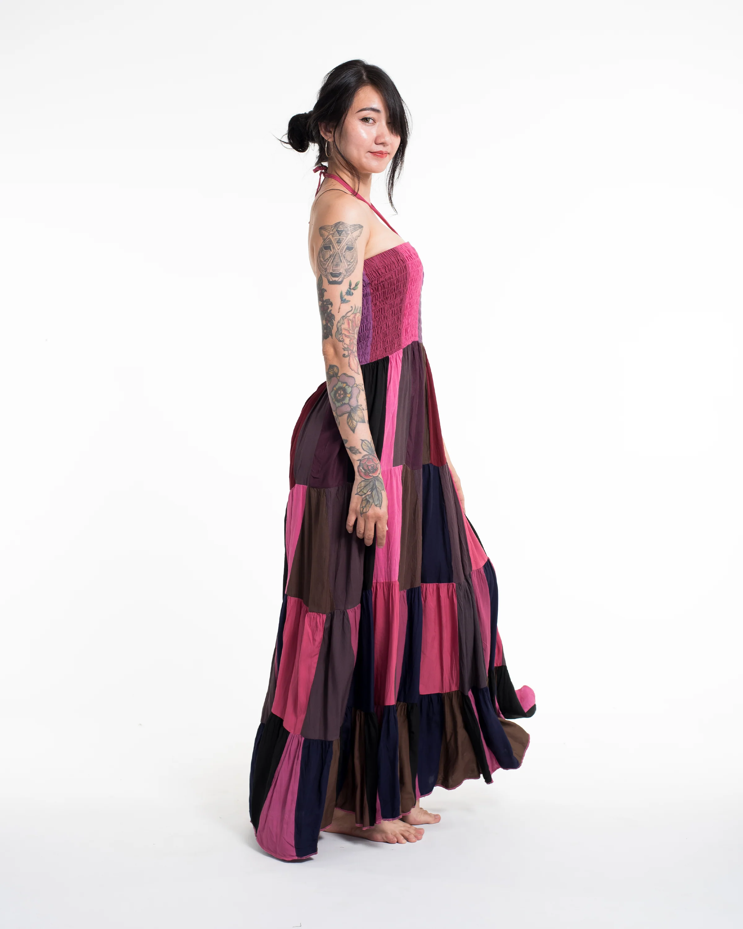 2210-Upcycled-Patchwork-Maxi-Dress-in-Pink-3.webp Upcycled Patchwork Maxi Dress in Pink