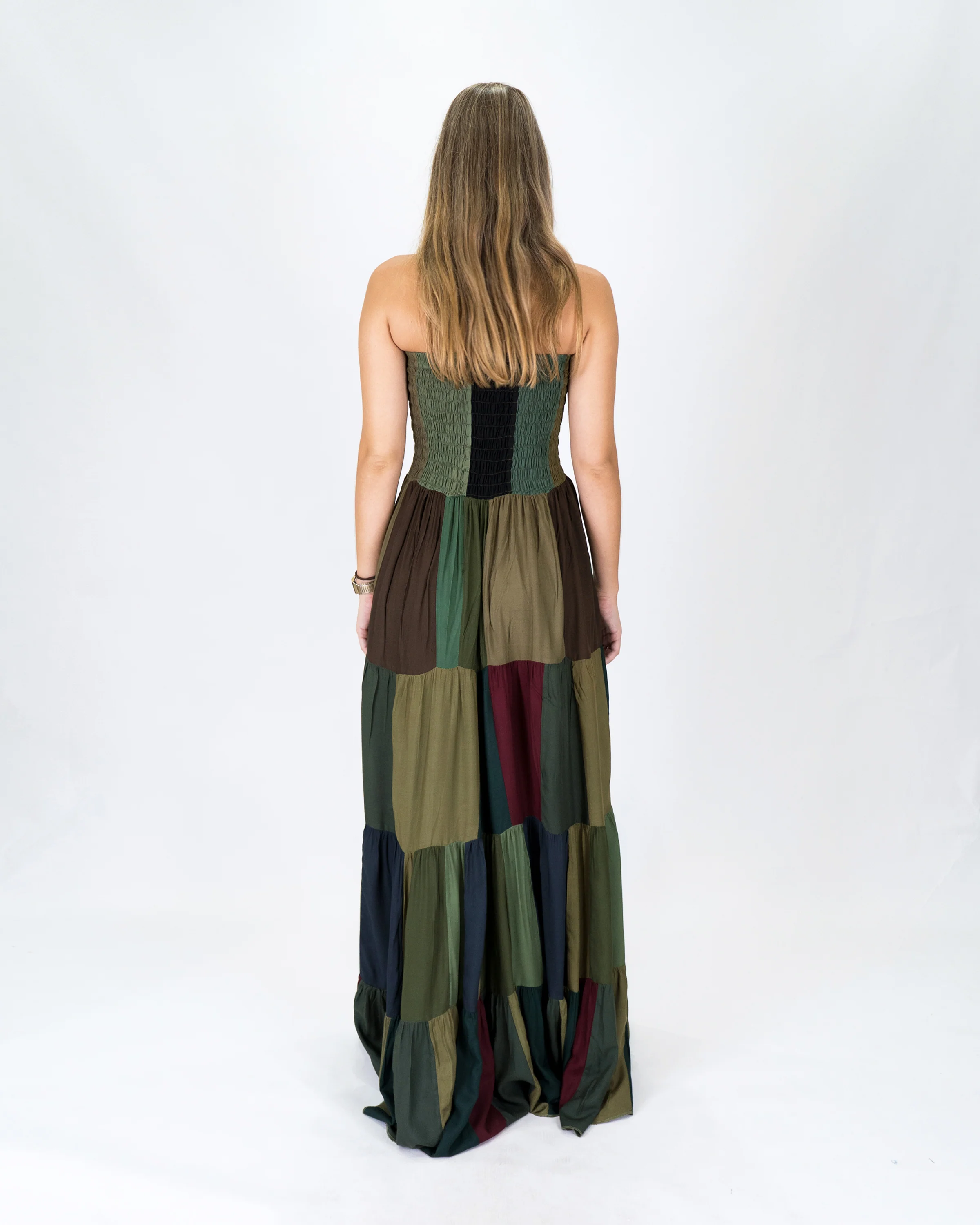 2219-Upcycled-Patchwork-Maxi-Dress-in-Green-3.webp Upcycled Patchwork Maxi Dress in Green