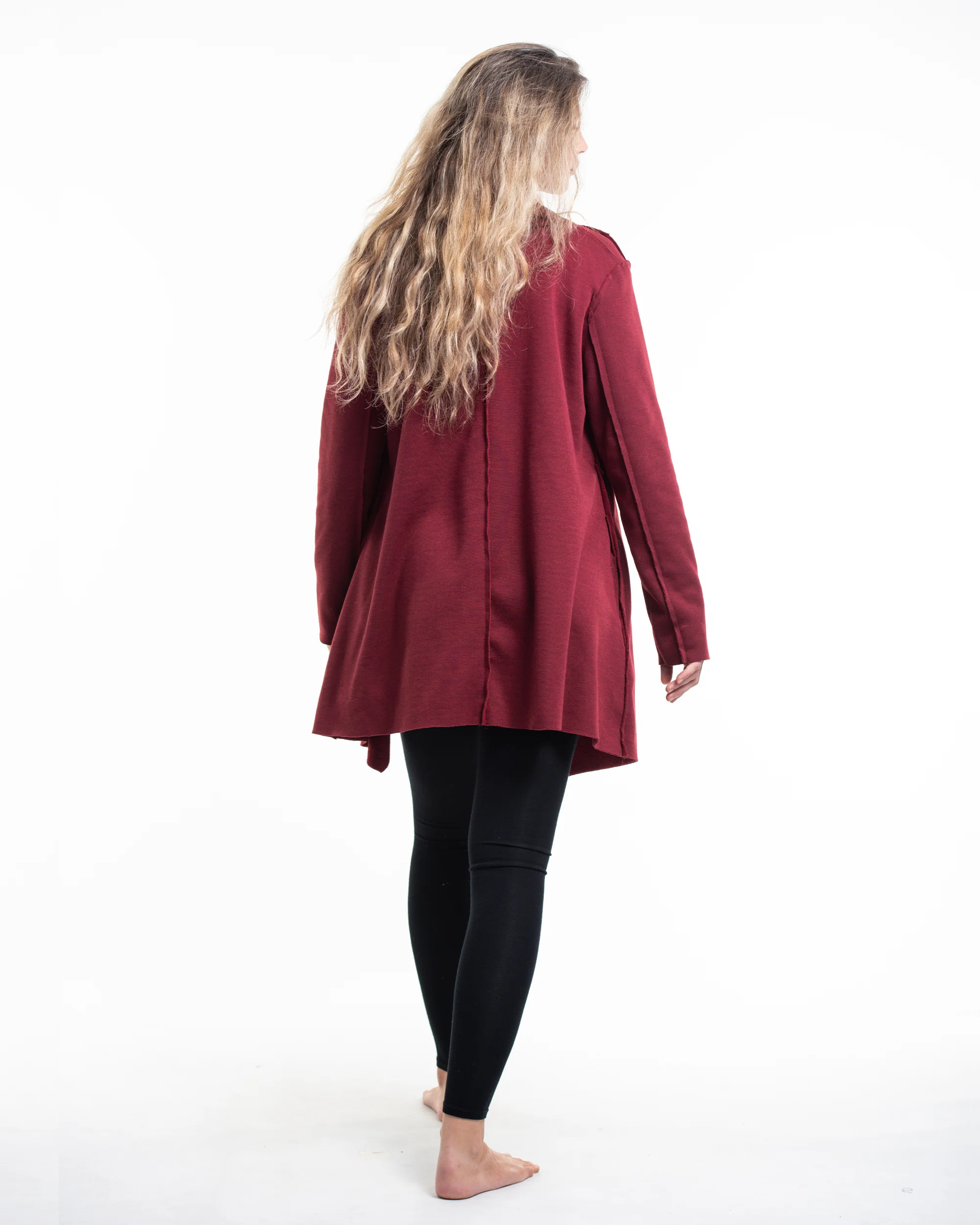 2251-Fleece-Cardigan-in-Red-4.webp Fleece Cardigan in Red