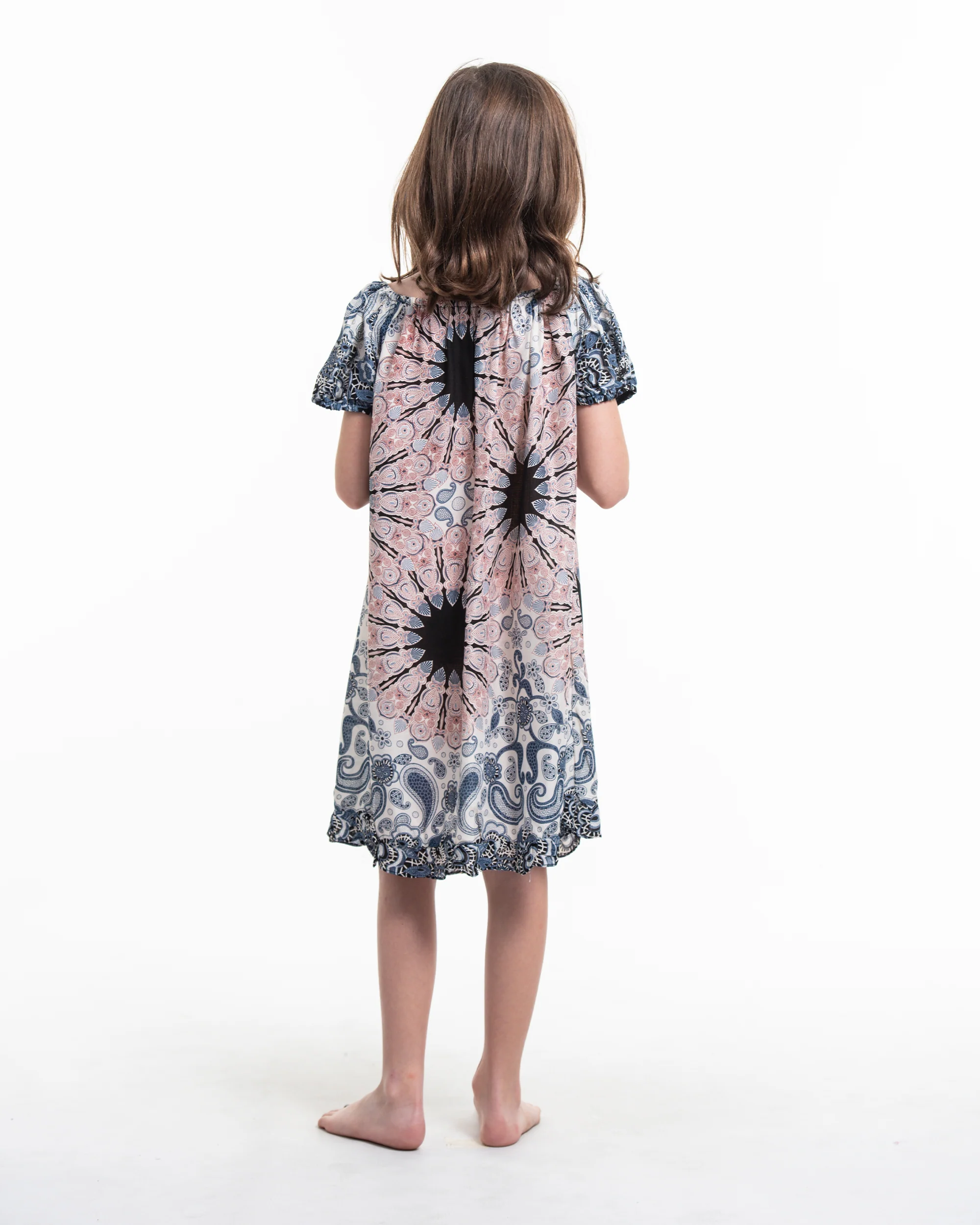 226-Kids-Paisley-Mandalas-Dress-in-Silver-Gray-4.webp Kids Paisley Mandalas Dress in Silver Gray