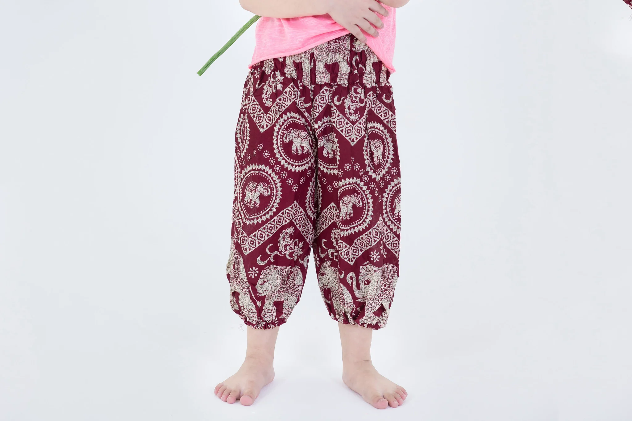 Imperial Elephant Kids Elephant Pants in Red