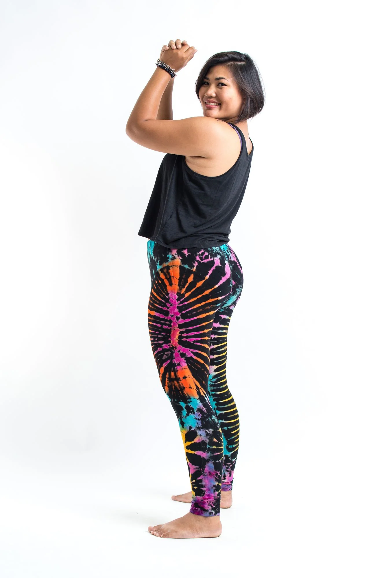 2396-PLUS-SIZE-Tie-Dye-Leggings-in-Festival-Black-3.webp PLUS SIZE Tie Dye Leggings in Festival Black