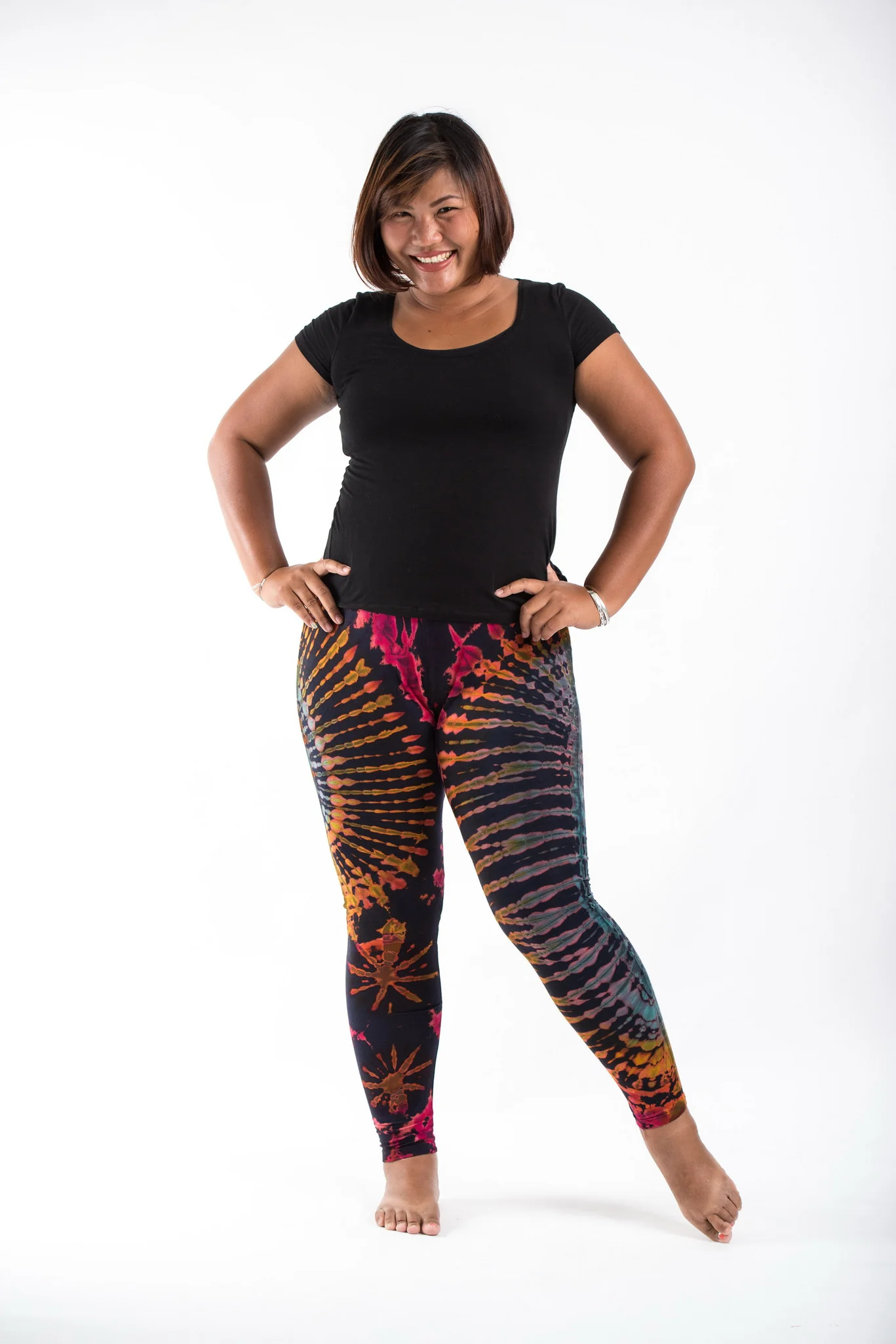 2411-PLUS-SIZE-Tie-Dye-Leggings-in-Festival-Navy-3.webp PLUS SIZE Tie Dye Leggings in Festival Navy