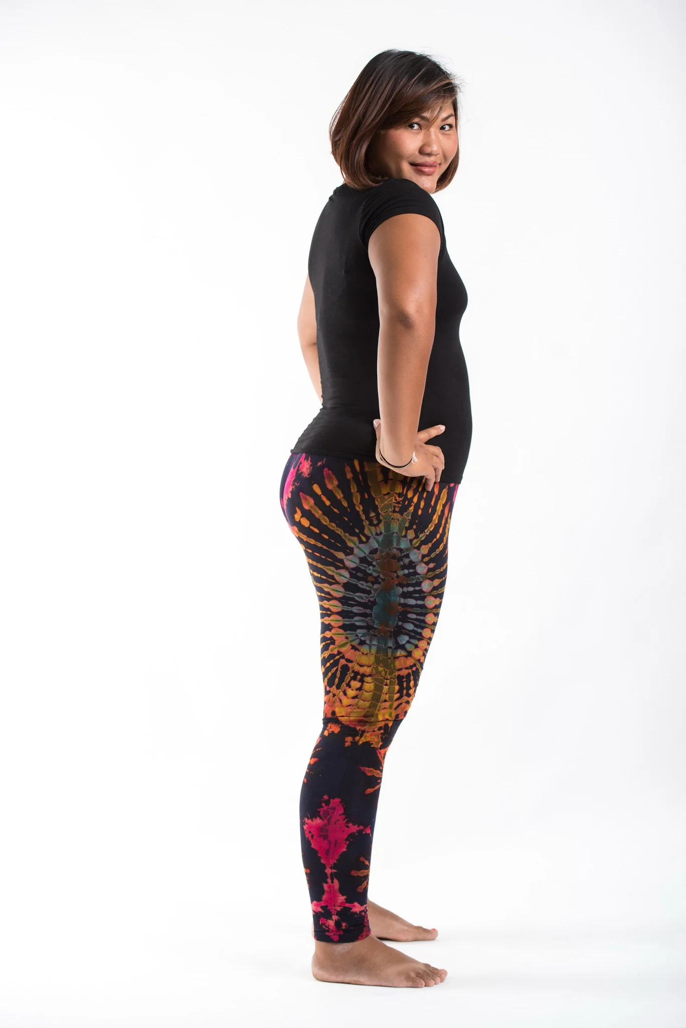 2411-PLUS-SIZE-Tie-Dye-Leggings-in-Festival-Navy-4.webp PLUS SIZE Tie Dye Leggings in Festival Navy