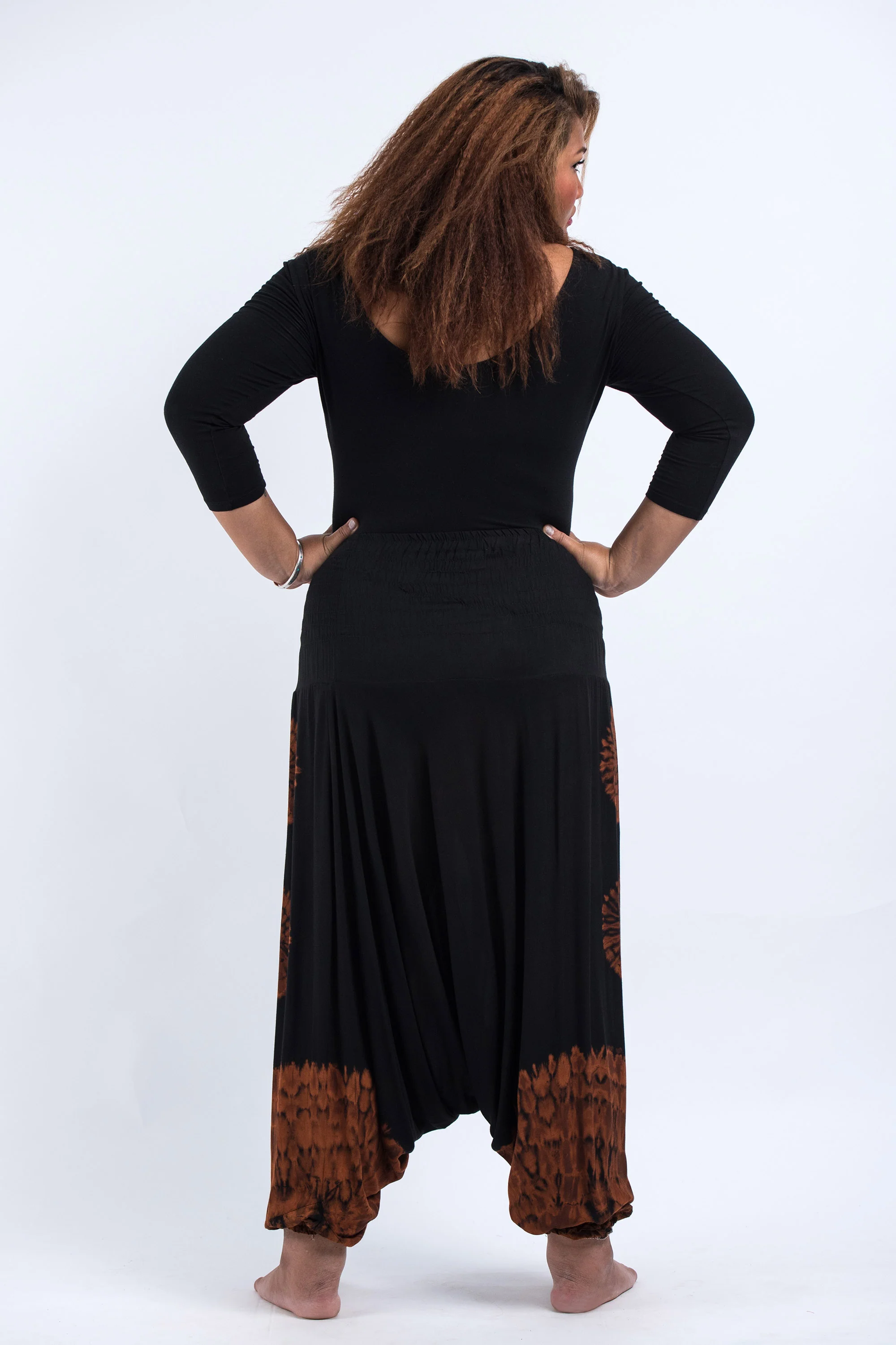 2444-Plus-Size-Tie-Dye-2-in-1-Jumpsuit-Harem-Pants-in-Black-02-4.webp Plus Size Tie Dye 2-in-1 Jumpsuit Harem Pants in Black 02