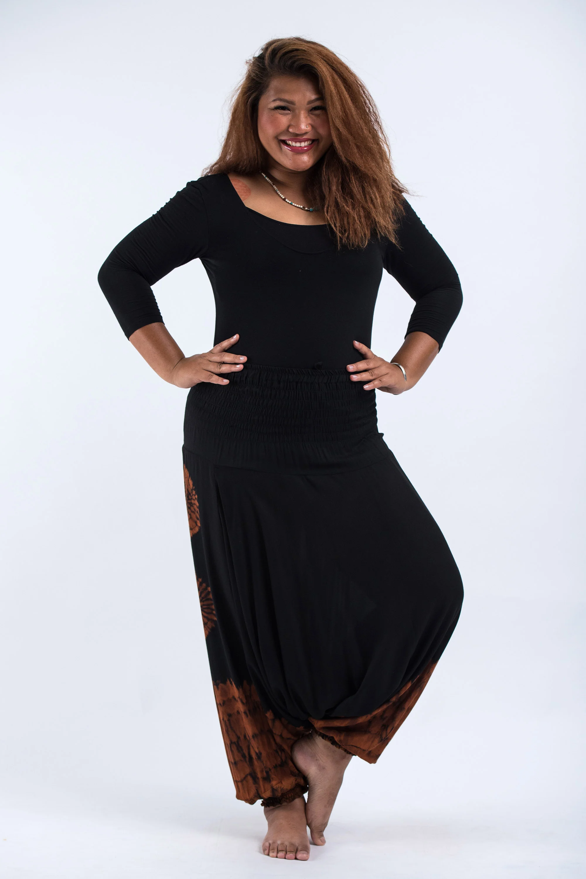 2444-Plus-Size-Tie-Dye-2-in-1-Jumpsuit-Harem-Pants-in-Black-02-5.webp Plus Size Tie Dye 2-in-1 Jumpsuit Harem Pants in Black 02