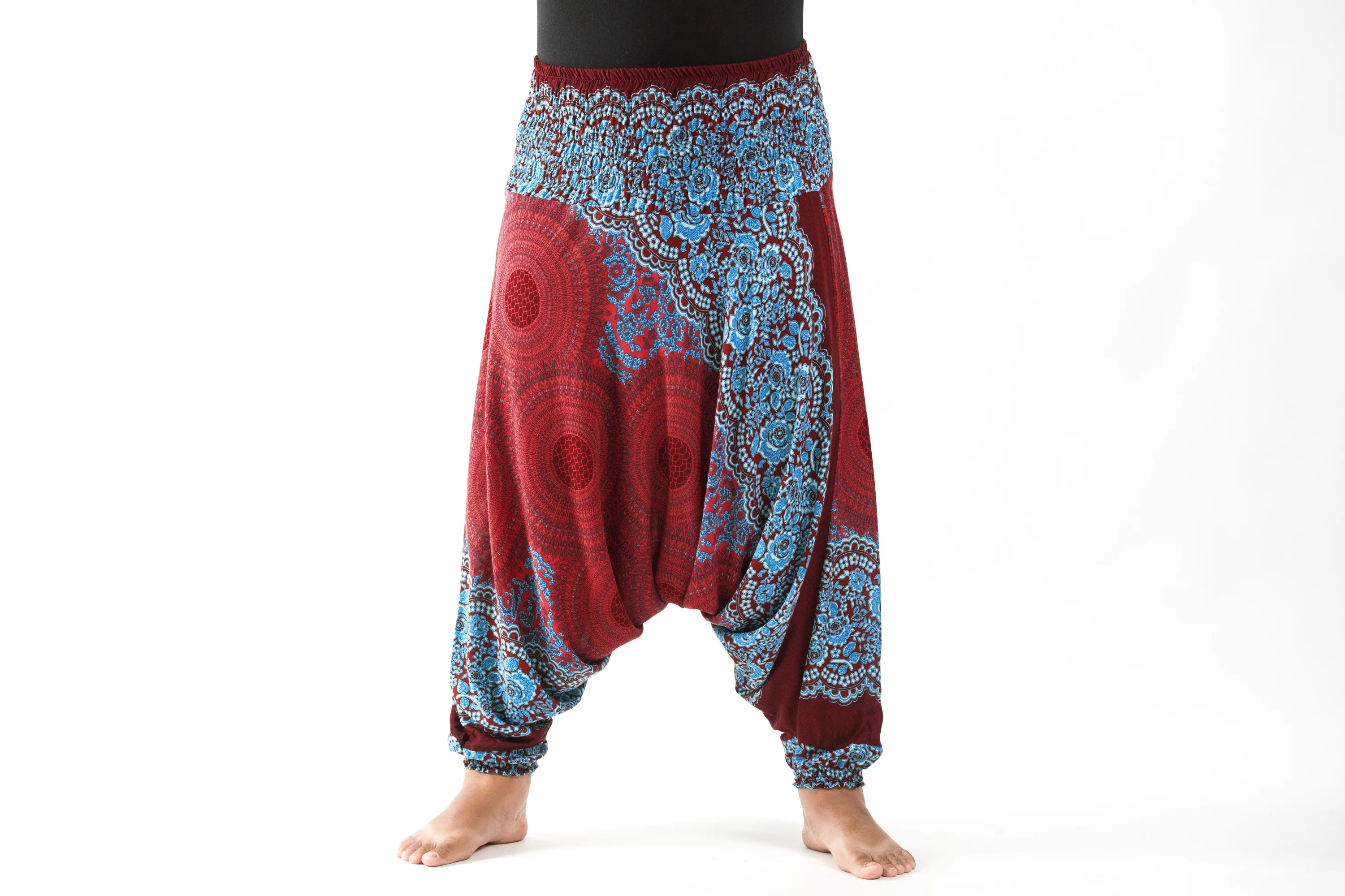 2449-Plus-Size-Geometric-Mandalas-2-in-1-Jumpsuit-Harem-Pants-in-Red-2.webp Plus Size Geometric Mandalas 2-in-1 Jumpsuit Harem Pants in Red