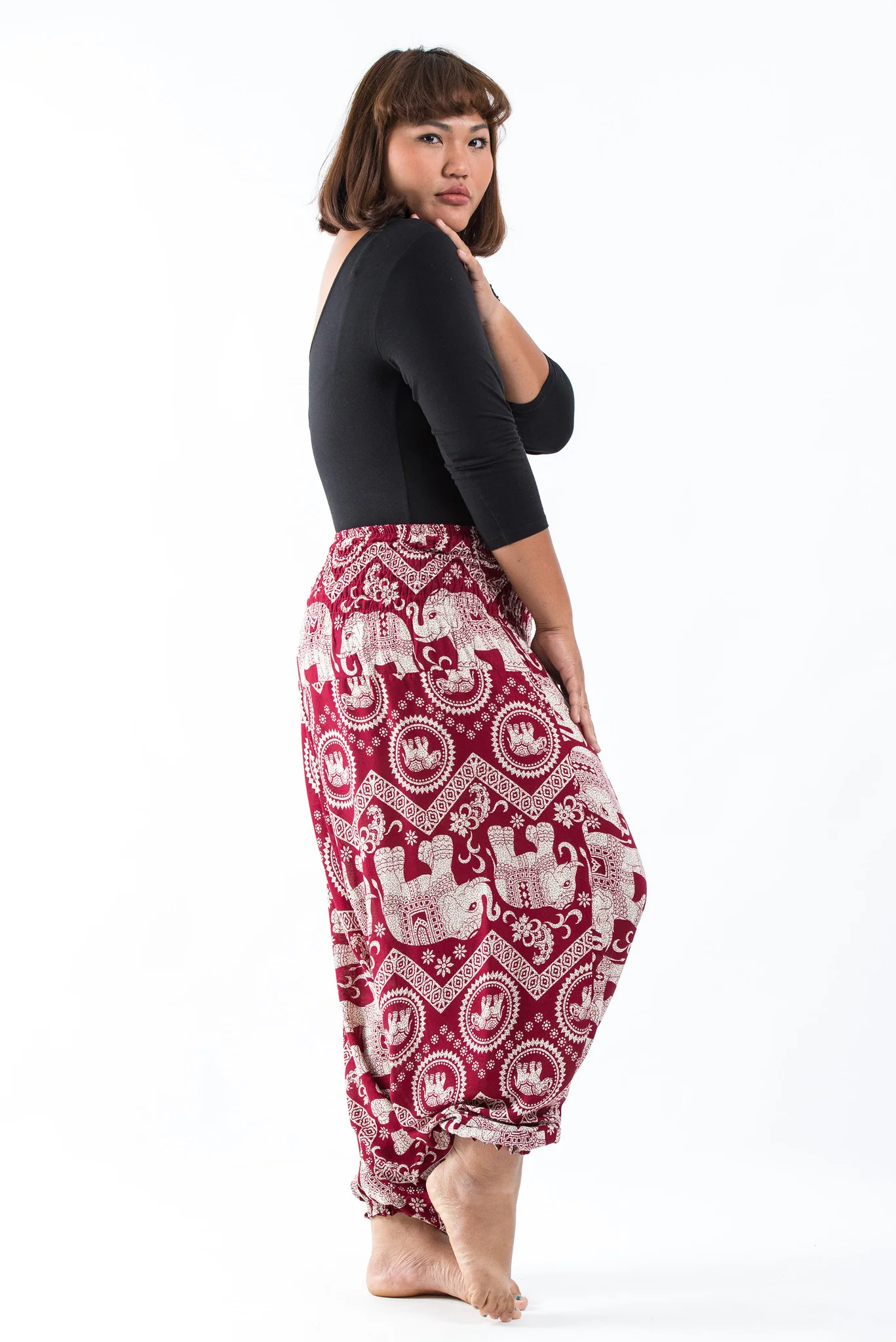 2457-Plus-Size-Imperial-Elephant-2-in-1-Jumpsuit-Elephant-Pants-in-Red-3.webp Plus Size Imperial Elephant 2-in-1 Jumpsuit Elephant Pants in Red