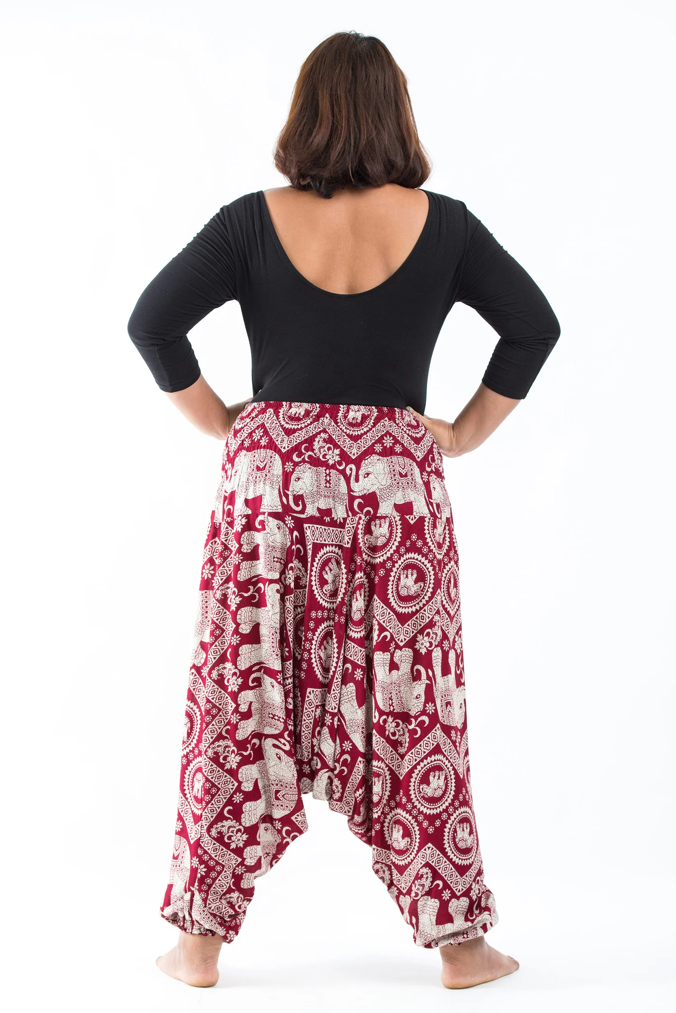 2457-Plus-Size-Imperial-Elephant-2-in-1-Jumpsuit-Elephant-Pants-in-Red-4.webp Plus Size Imperial Elephant 2-in-1 Jumpsuit Elephant Pants in Red