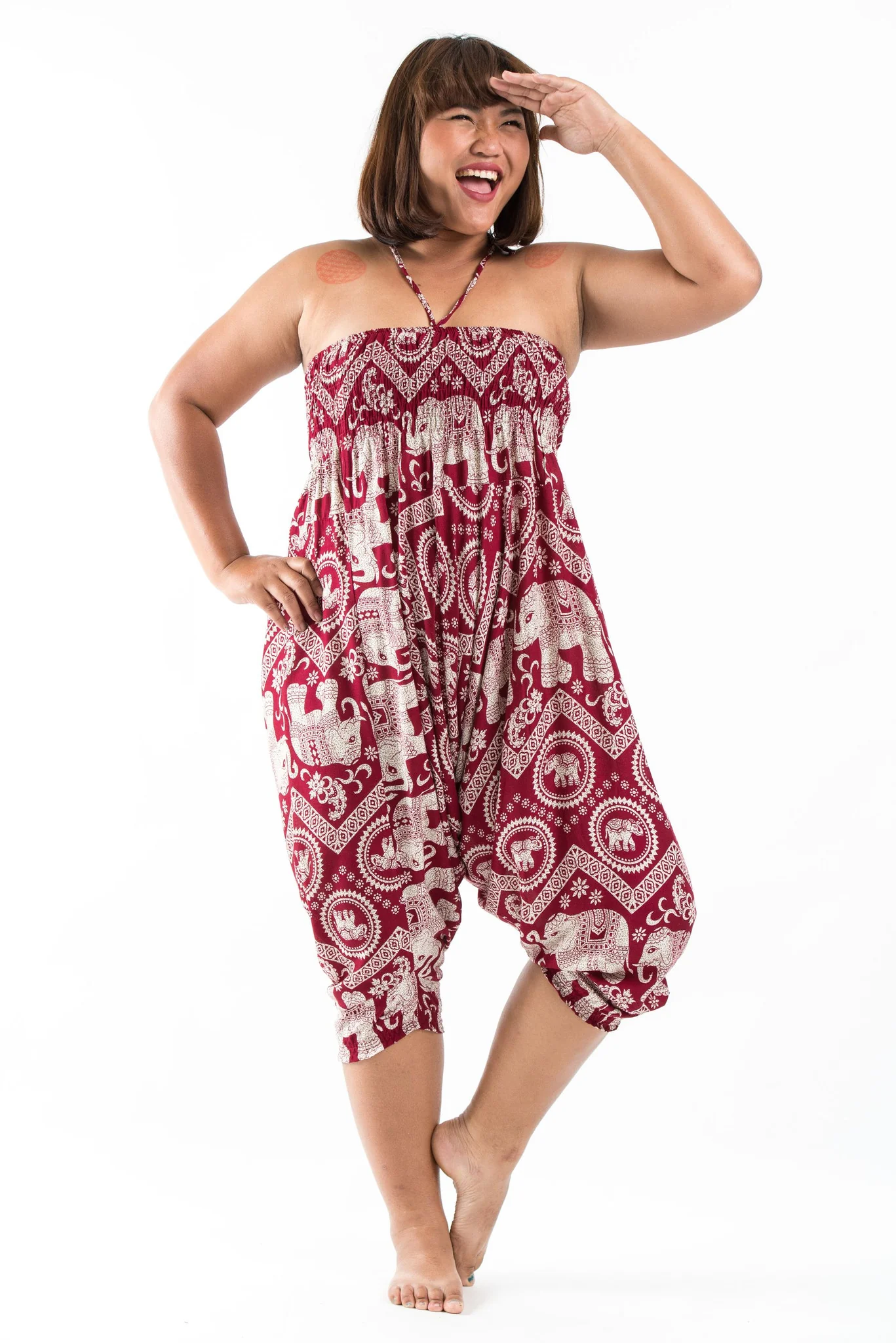 2457-Plus-Size-Imperial-Elephant-2-in-1-Jumpsuit-Elephant-Pants-in-Red-5.webp Plus Size Imperial Elephant 2-in-1 Jumpsuit Elephant Pants in Red