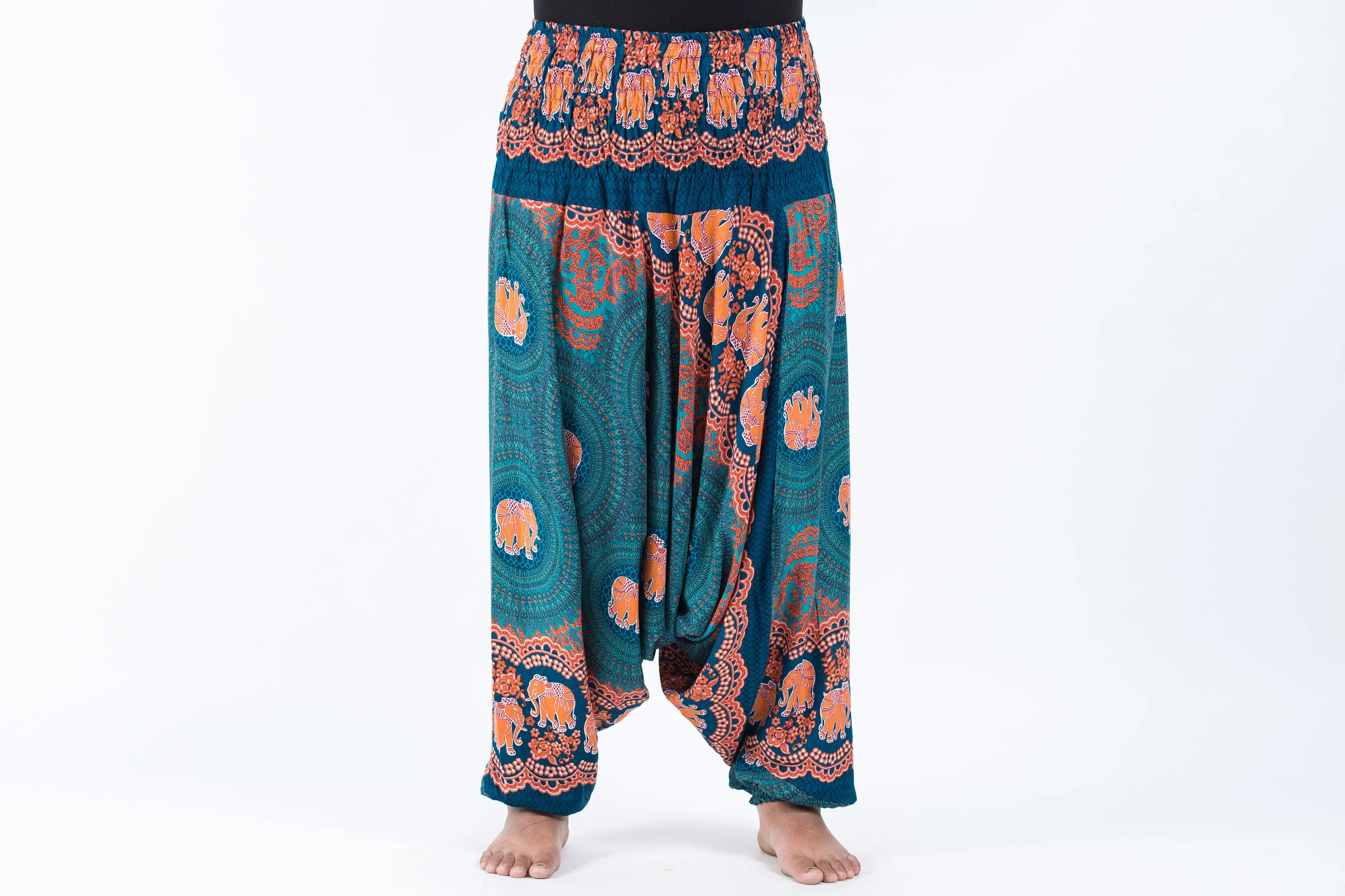 2489-Plus-Size-Mandala-Elephant-2-in-1-Jumpsuit-Elephant-Pants-in-Turquoise-2.webp Plus Size Mandala Elephant 2-in-1 Jumpsuit Elephant Pants in Turquoise