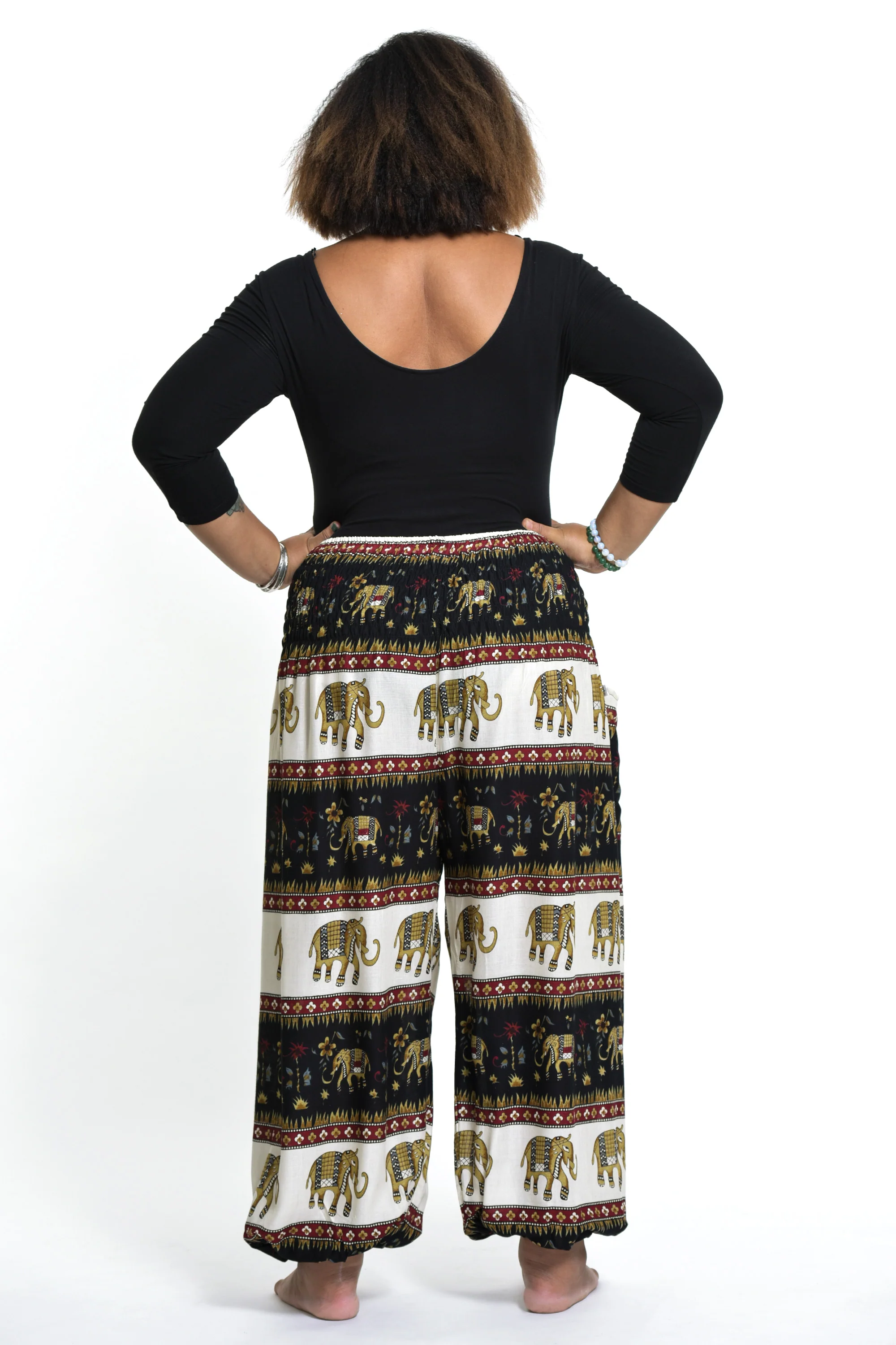 2494-Plus-Size-Elephant-Bliss-Women-s-Elephant-Pants-in-Black-4.webp Plus Size Elephant Bliss Women's Elephant Pants in Black