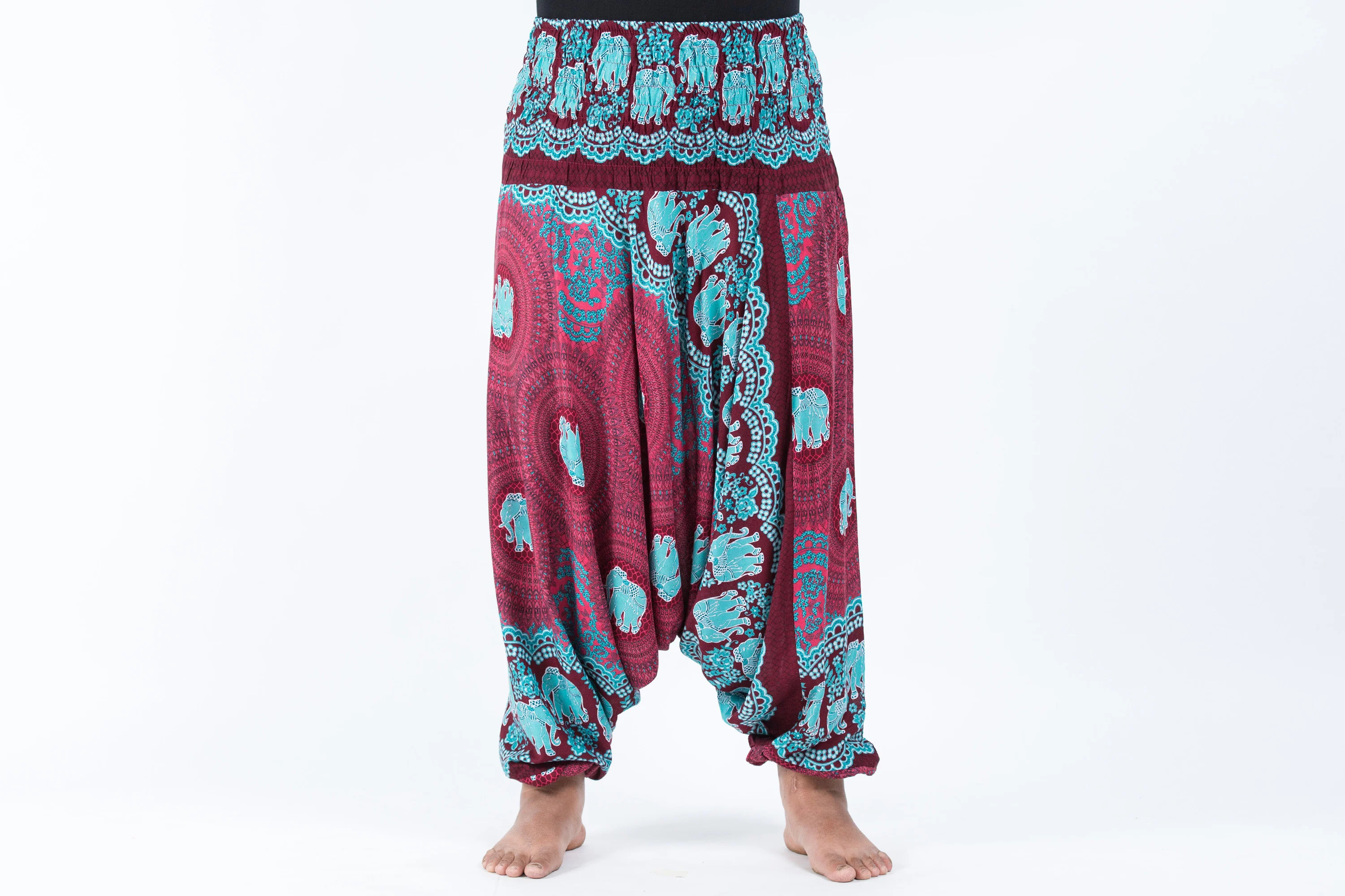 2501-Plus-Size-Mandala-Elephant-2-in-1-Jumpsuit-Elephant-Pants-in-Red-2.webp Plus Size Mandala Elephant 2-in-1 Jumpsuit Elephant Pants in Red