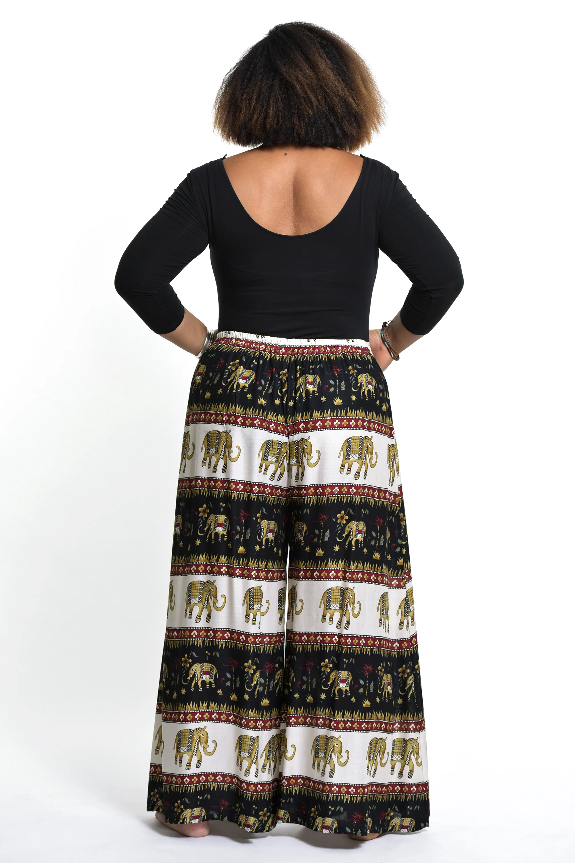 2509-Plus-Size-Elephant-Bliss-Palazzo-Style-Elephant-Pants-in-Black-4.webp Plus Size Elephant Bliss Palazzo Style Elephant Pants in Black