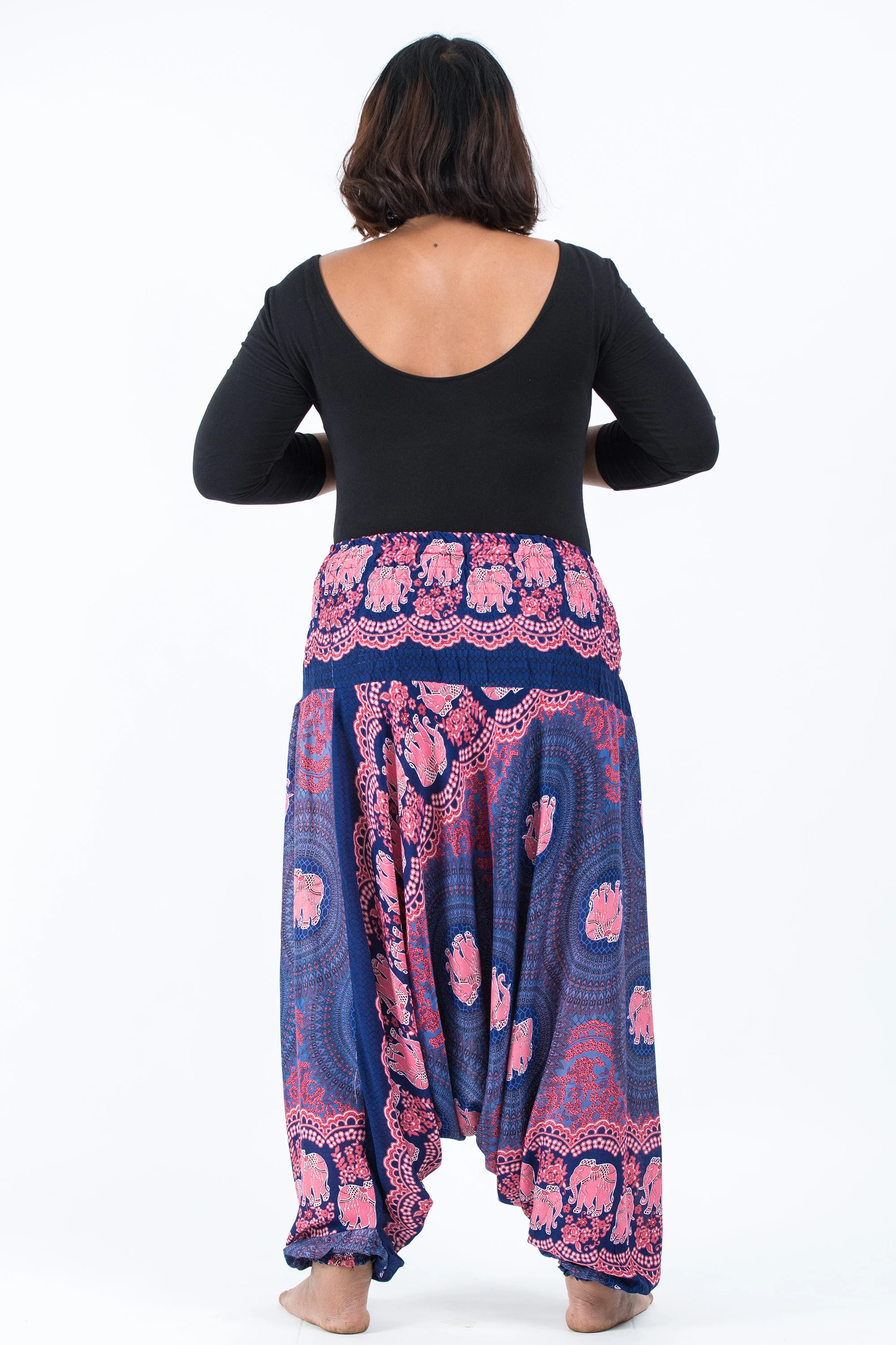 2526-Plus-Size-Mandala-Elephant-2-in-1-Jumpsuit-Elephant-Pants-in-Blue-4.webp Plus Size Mandala Elephant 2-in-1 Jumpsuit Elephant Pants in Blue