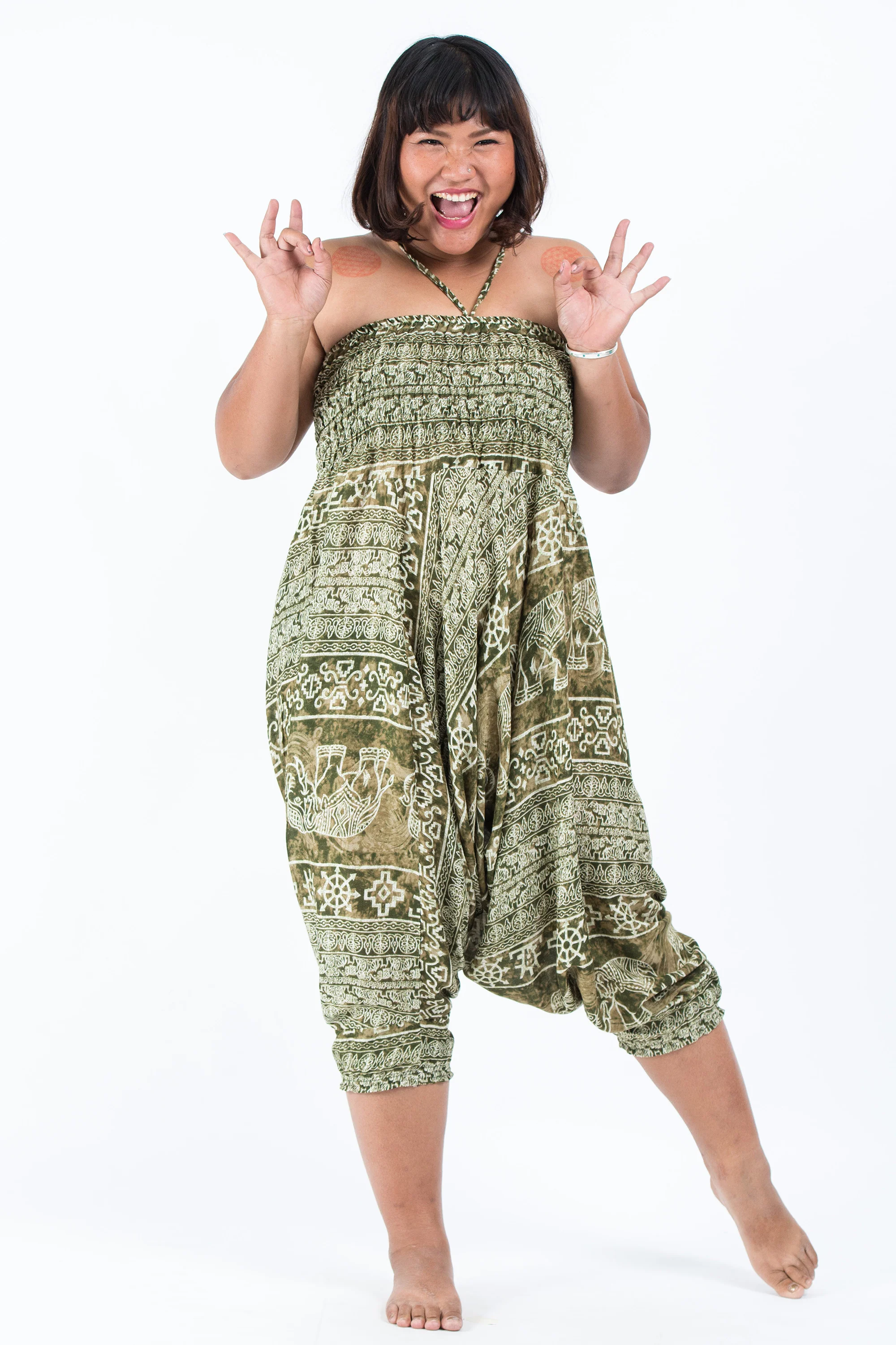 2527-Plus-Size-Marble-Elephant-2-in-1-Jumpsuit-Elephant-Pants-in-Olive-6.webp Plus Size Marble Elephant 2-in-1 Jumpsuit Elephant Pants in Olive