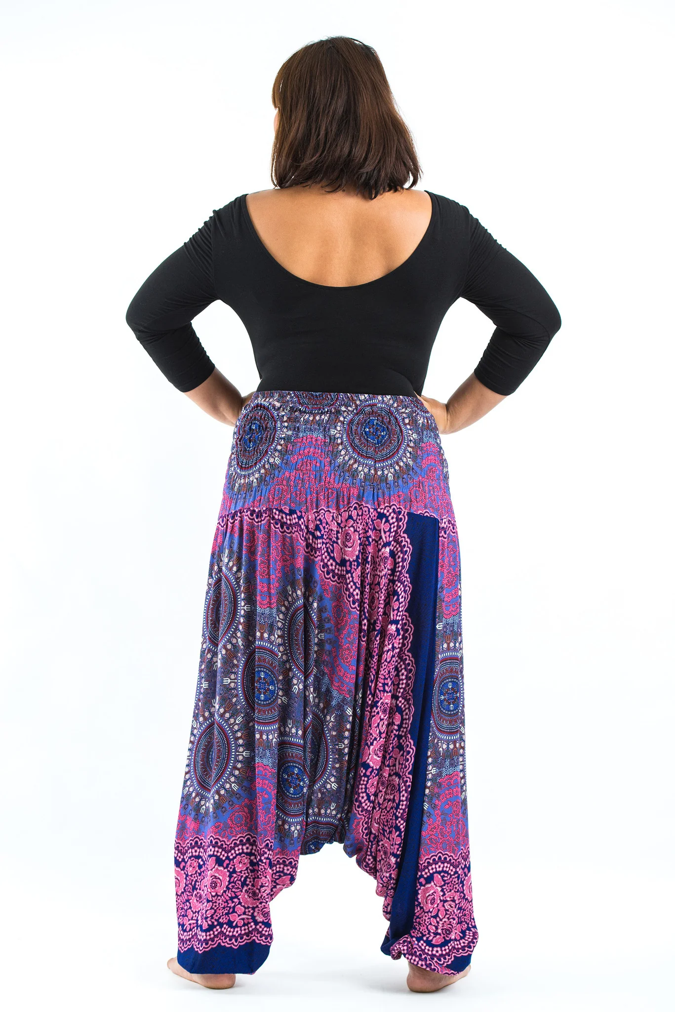 2534-Plus-Size-Trishula-Mandalas-2-in-1-Jumpsuit-Harem-Pants-in-Blue-4.webp Plus Size Trishula Mandalas 2-in-1 Jumpsuit Harem Pants in Blue