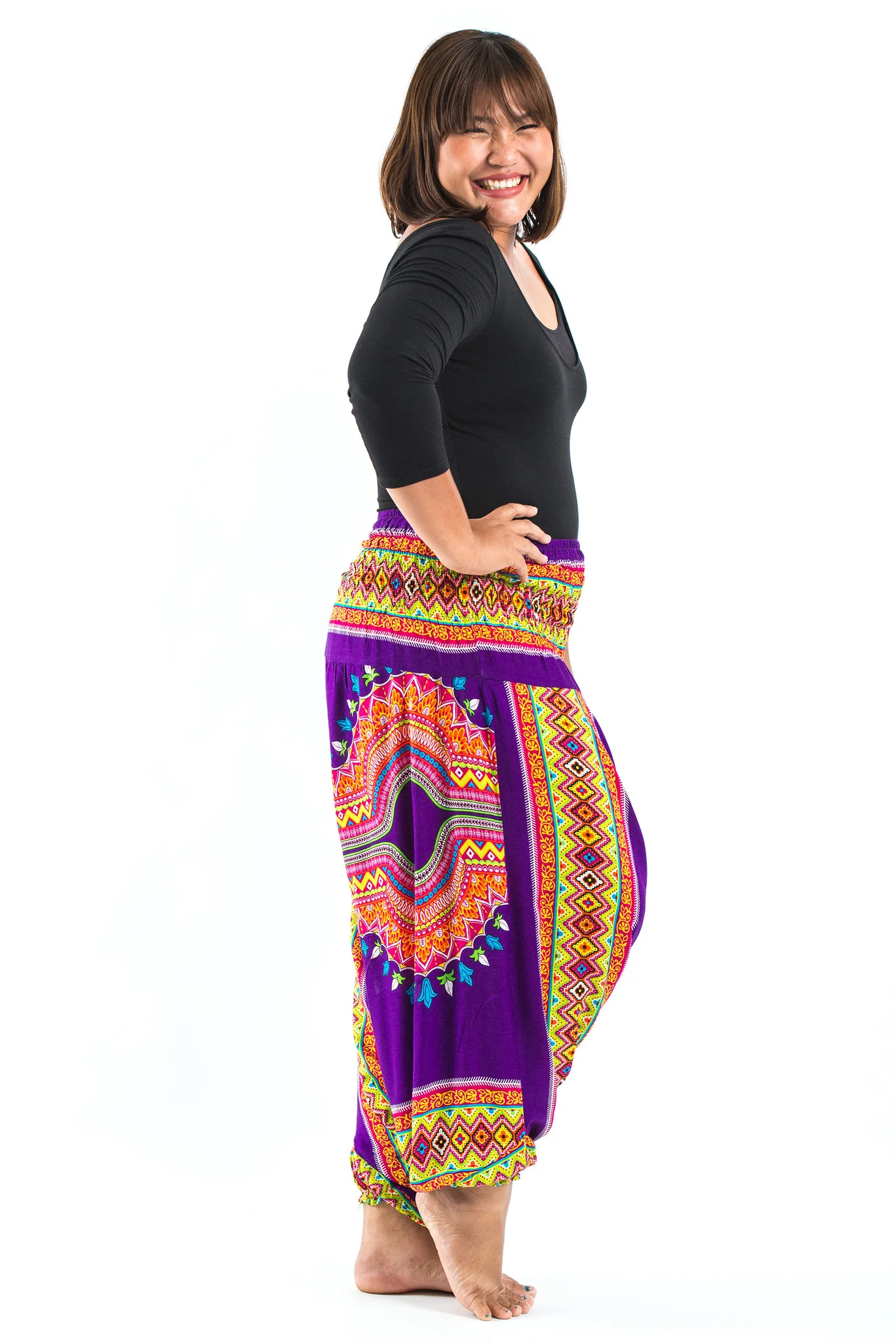 2539-Plus-Size-Dashiki-Prints-2-in-1-Jumpsuit-Harem-Pants-in-Purple-3.webp Plus Size Dashiki Prints 2-in-1 Jumpsuit Harem Pants in Purple