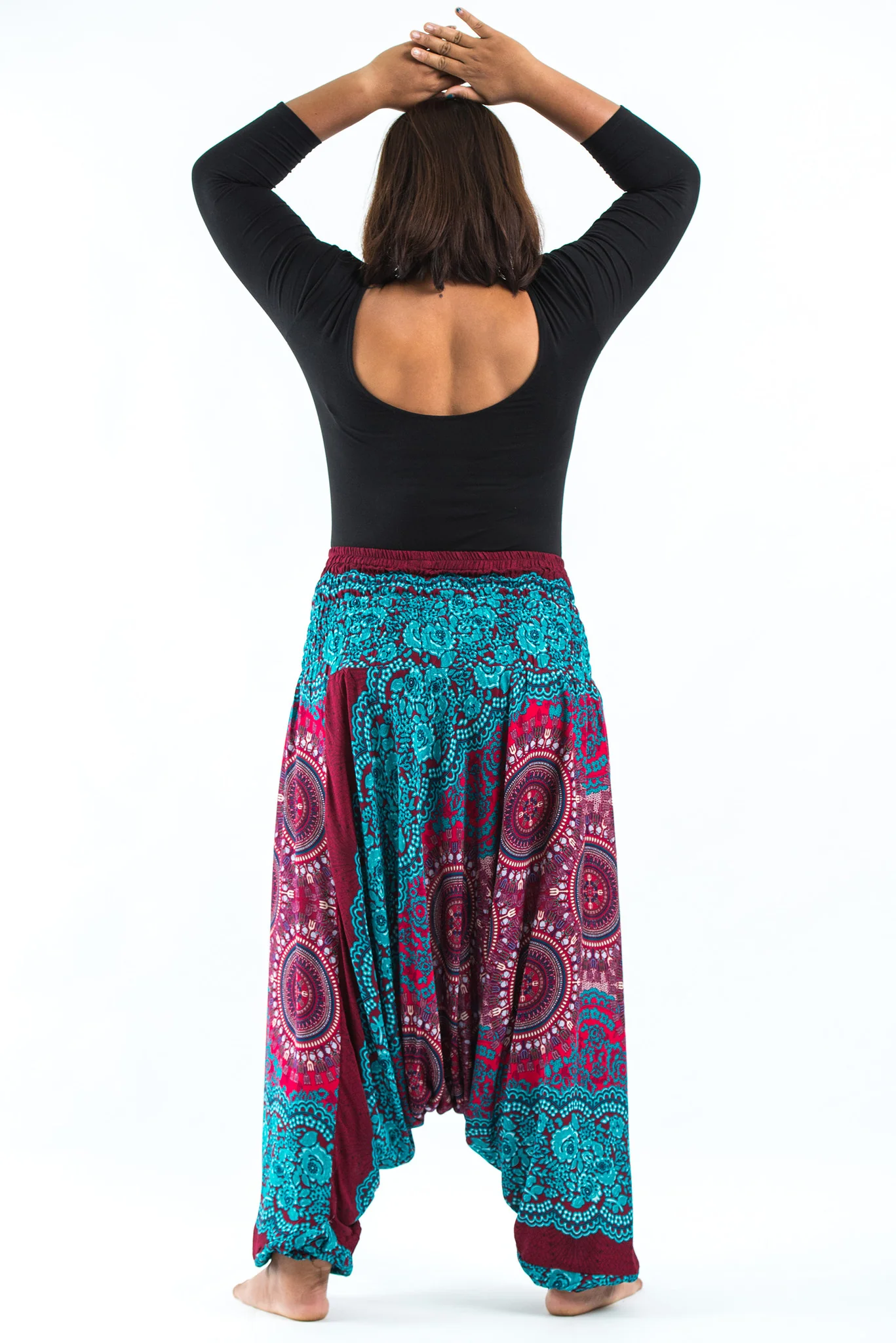 2545-Plus-Size-Trishula-Mandalas-2-in-1-Jumpsuit-Harem-Pants-in-Red-Blue-4.webp Plus Size Trishula Mandalas 2-in-1 Jumpsuit Harem Pants in Red Blue