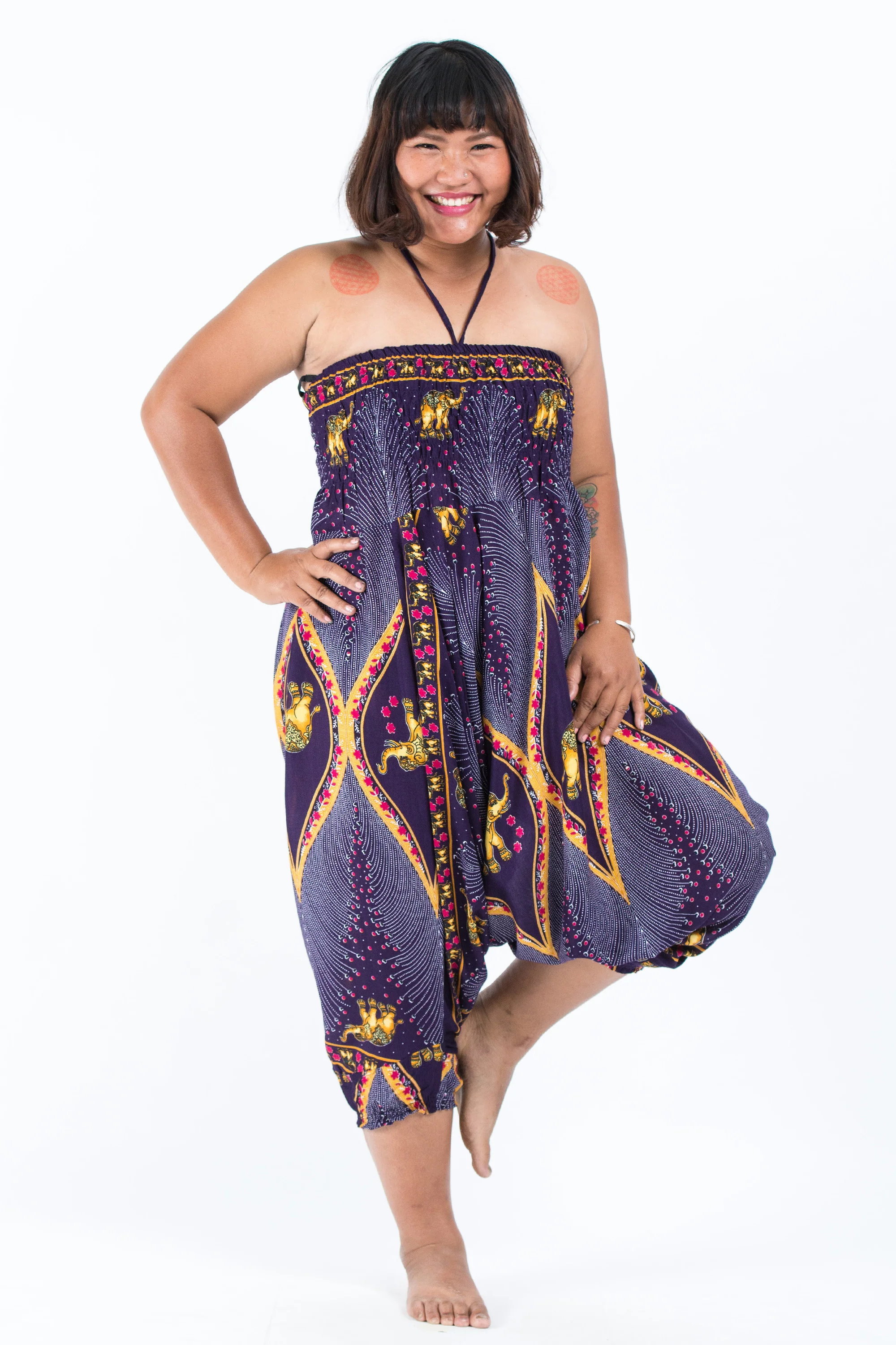 2570-Plus-Size-Peacock-Elephant-2-in-1-Jumpsuit-Elephant-Pants-in-Purple-6.webp Plus Size Peacock Elephant 2-in-1 Jumpsuit Elephant Pants in Purple