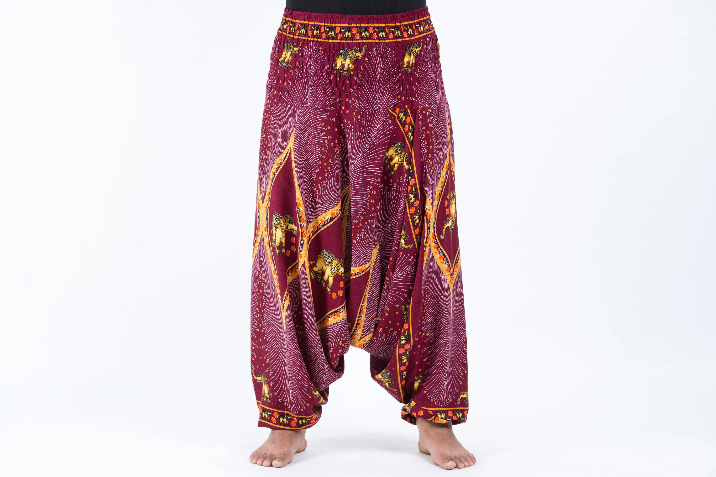 2581-Plus-Size-Peacock-Elephant-2-in-1-Jumpsuit-Elephant-Pants-in-Red-2.webp Plus Size Peacock Elephant 2-in-1 Jumpsuit Elephant Pants in Red