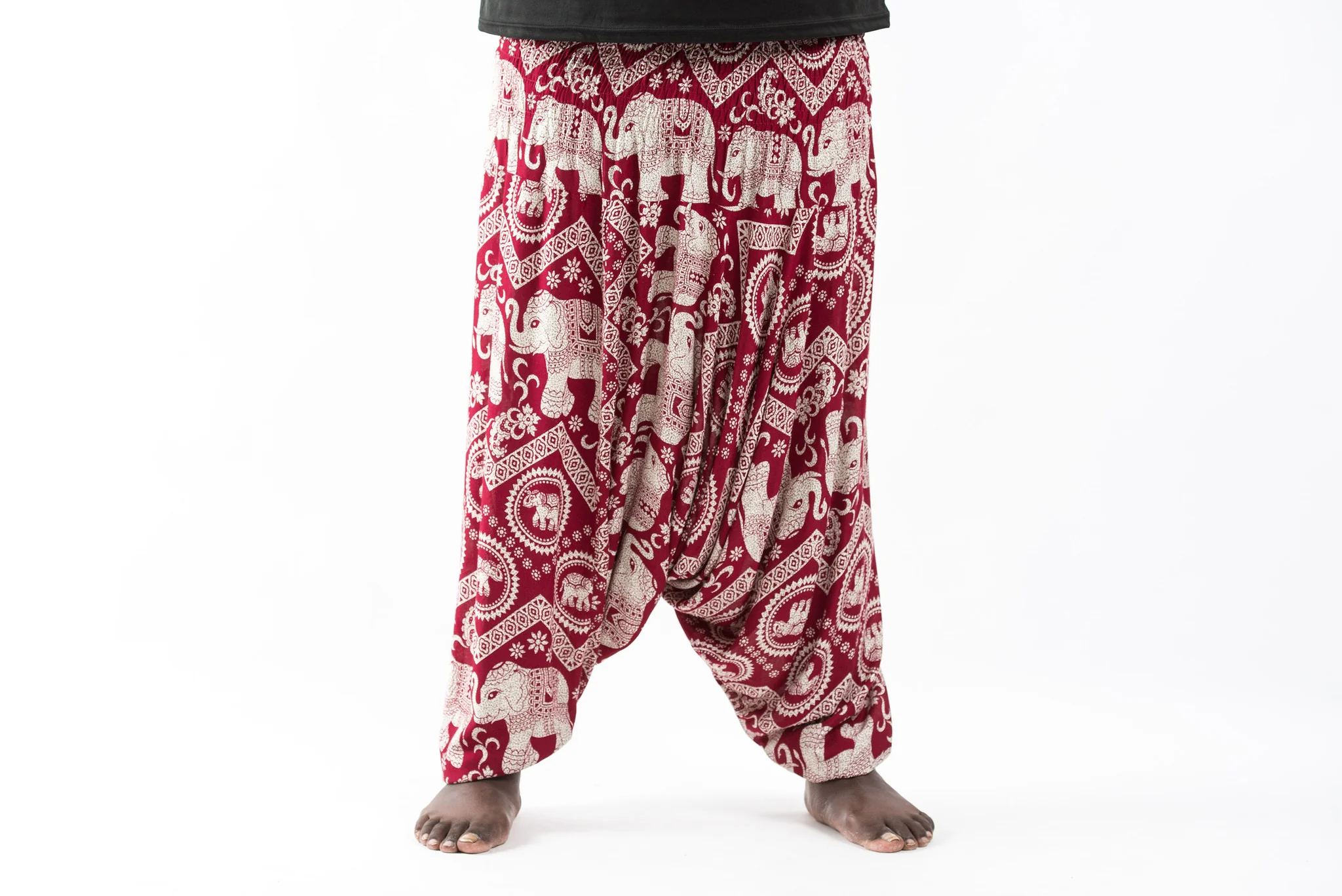 2582-Plus-Size-Imperial-Elephant-Drop-Crotch-Men-s-Elephant-Pants-in-Red-2.webp Plus Size Imperial Elephant Drop Crotch Men's Elephant Pants in Red