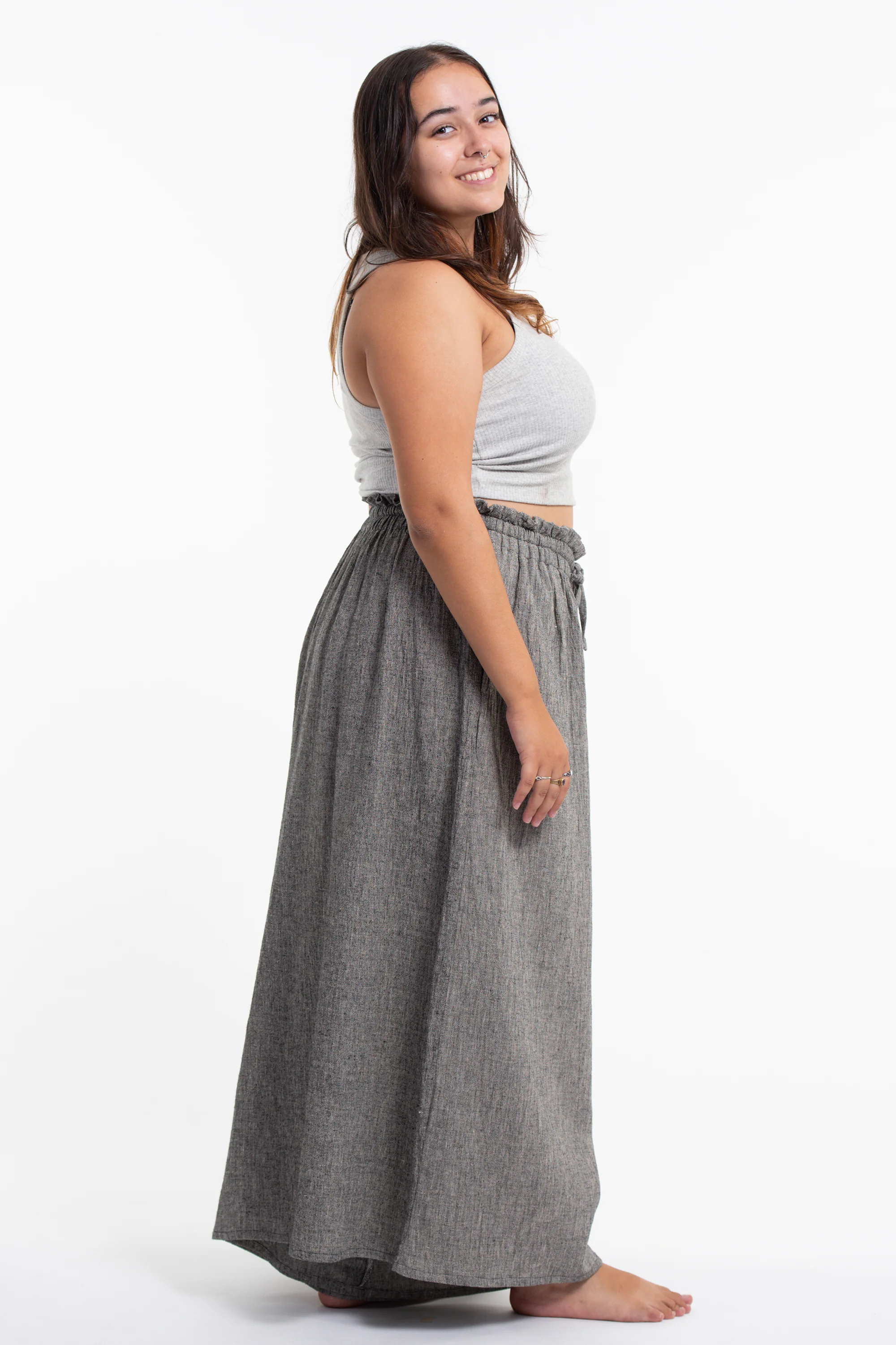 2584-Plus-Size-Women-s-Linen-Cotton-Blend-Palazzo-Pants-in-Black-3.webp Plus Size Women's Linen Cotton Blend Palazzo Pants in Black