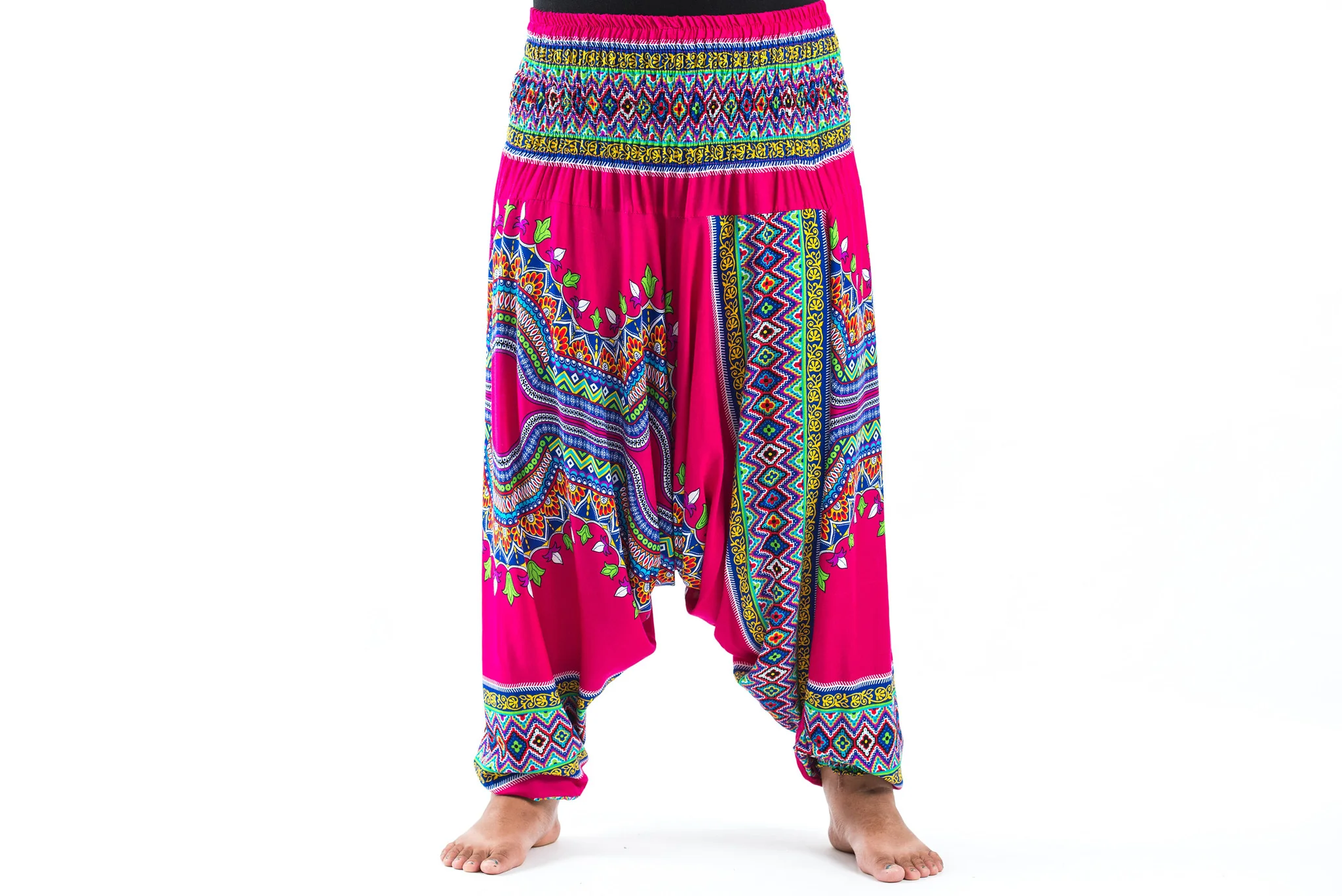 2590-Plus-Size-Dashiki-Prints-2-in-1-Jumpsuit-Harem-Pants-in-Pink-5.webp Plus Size Dashiki Prints 2-in-1 Jumpsuit Harem Pants in Pink