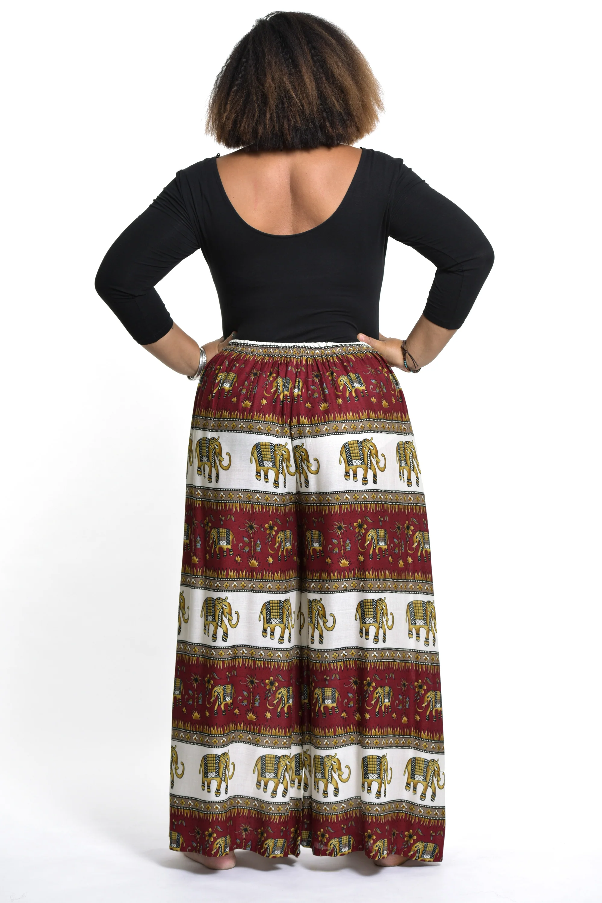 2608-Plus-Size-Elephant-Bliss-Palazzo-Style-Elephant-Pants-in-Red-4.webp Plus Size Elephant Bliss Palazzo Style Elephant Pants in Red