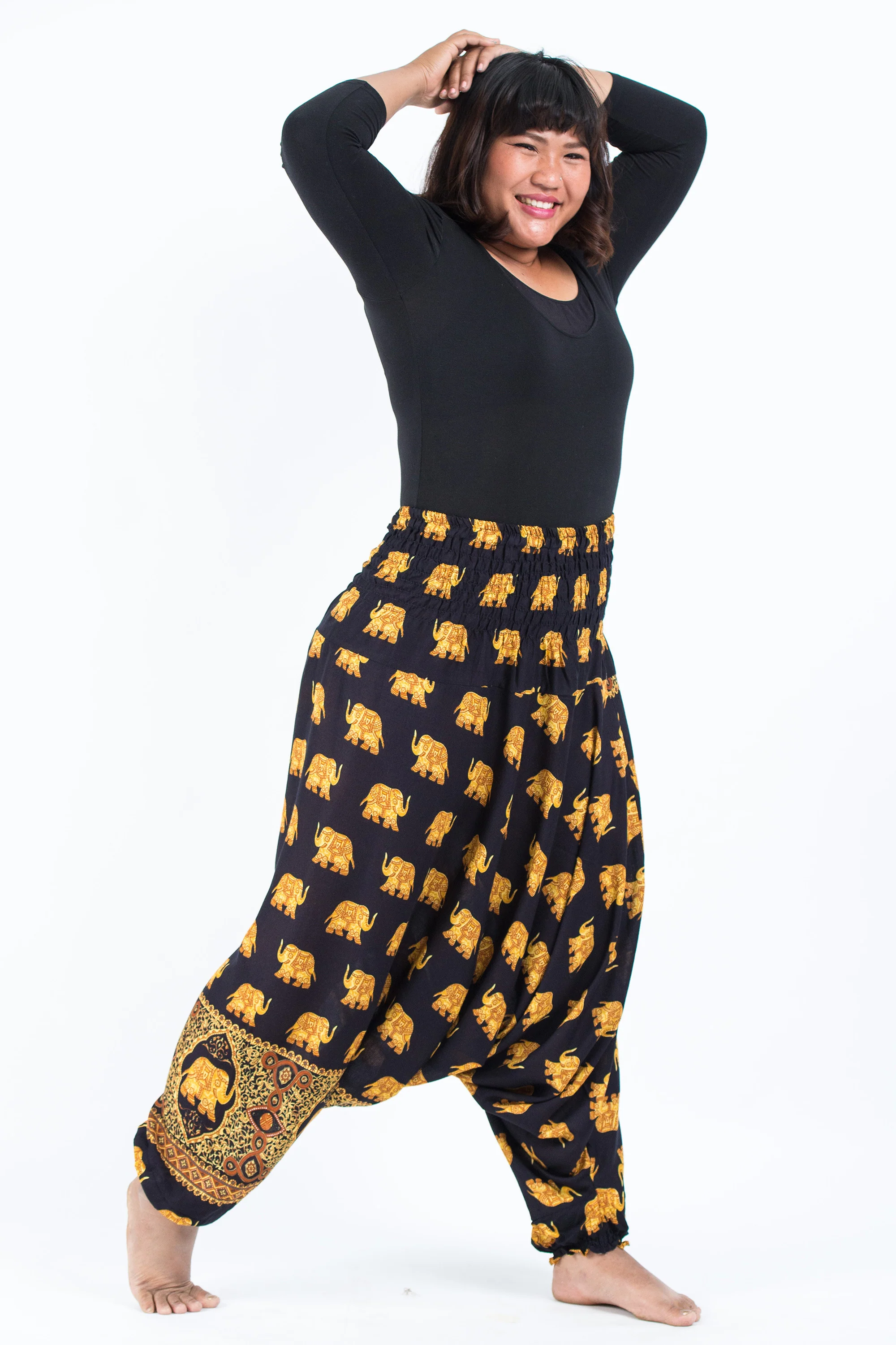 2636-Plus-Size-Golden-Elephant-2-in-1-Jumpsuit-Elephant-Pants-in-Black-3.webp Plus Size Golden Elephant 2-in-1 Jumpsuit Elephant Pants in Black