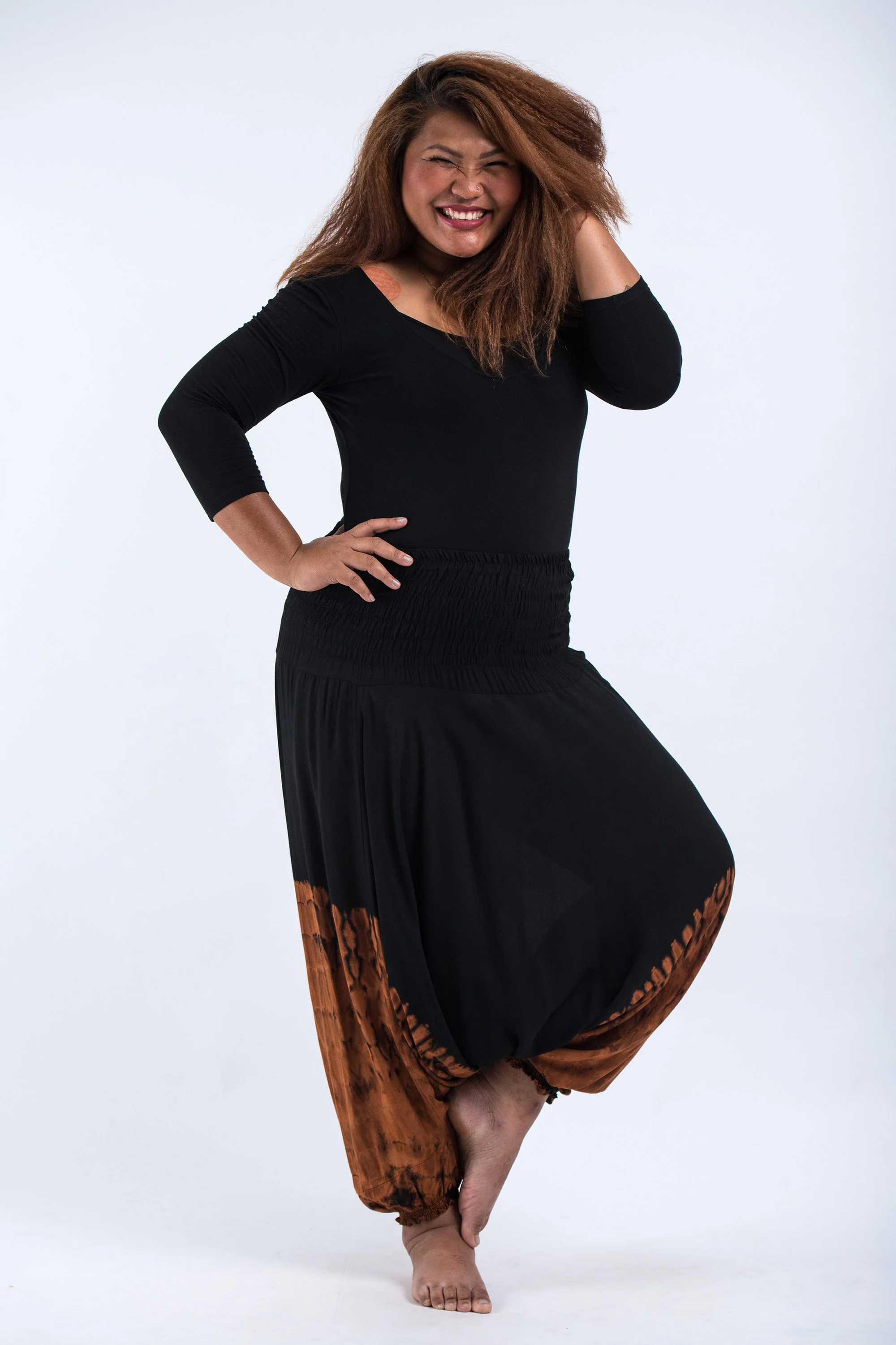 2646-Plus-Size-Tie-Dye-2-in-1-Jumpsuit-Harem-Pants-in-Black-06-5.webp Plus Size Tie Dye 2-in-1 Jumpsuit Harem Pants in Black 06